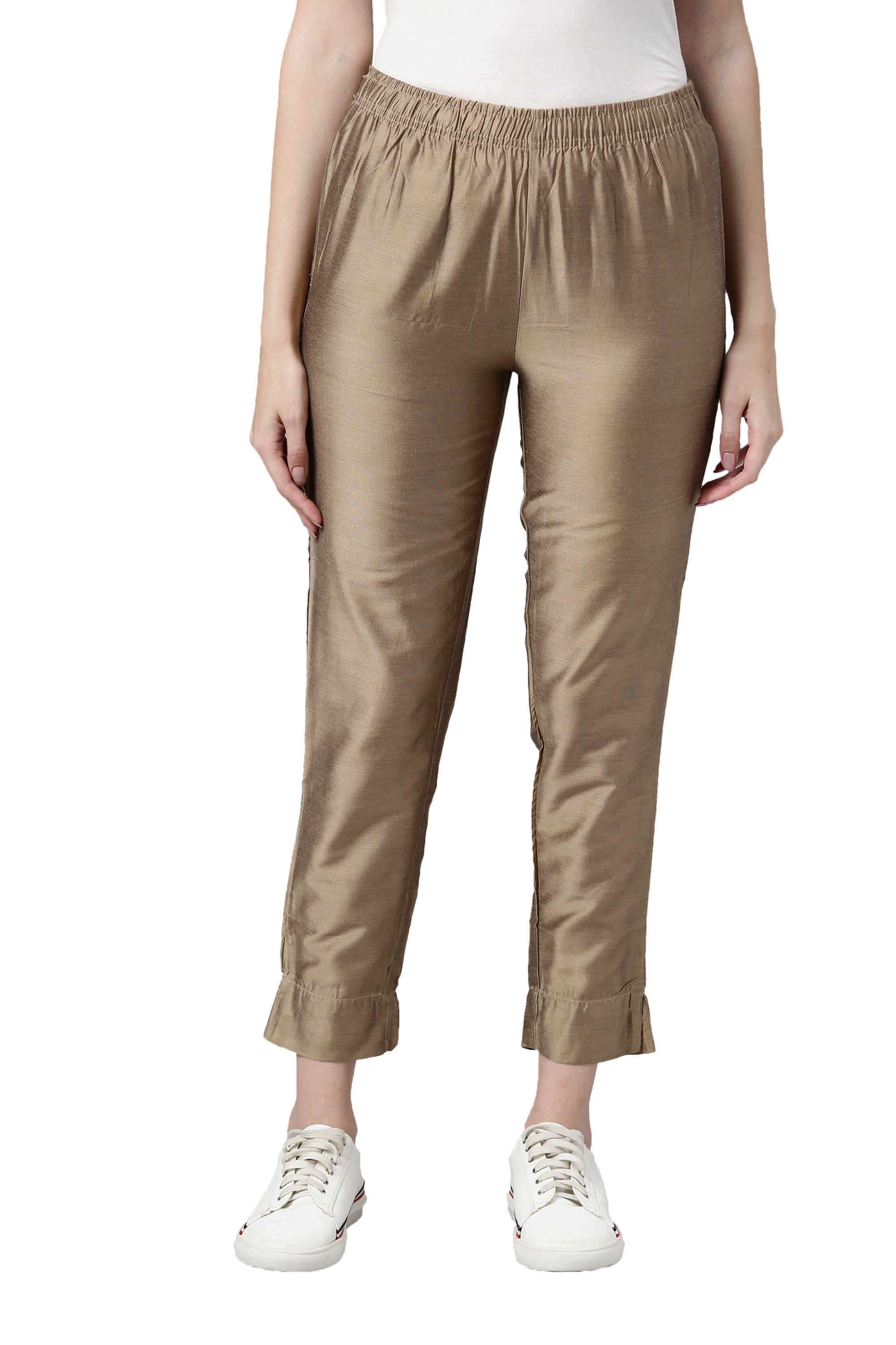 Solid-Regular-Fit-Modal-Women-s-Casual-Wear-Pants