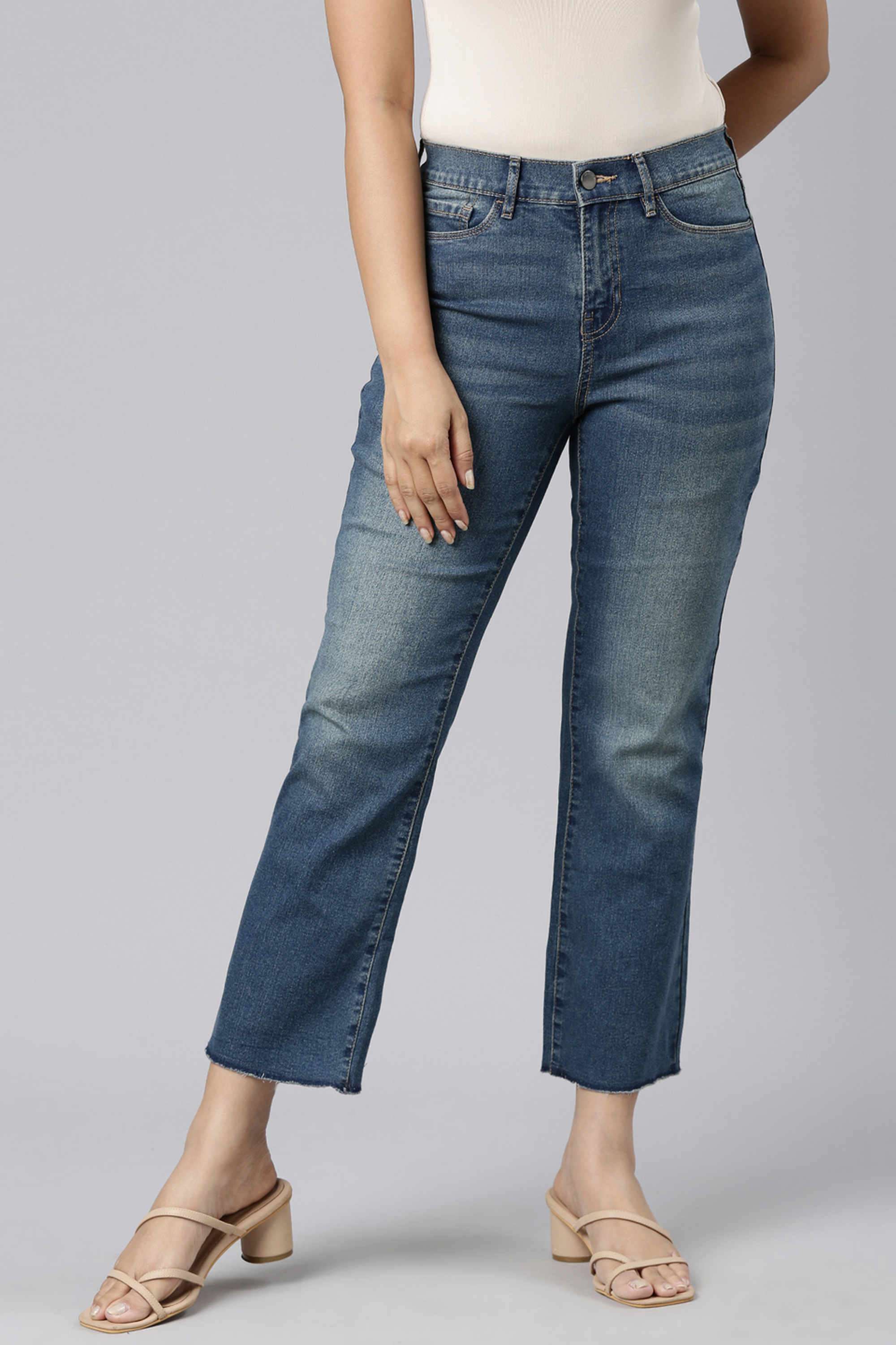 Solid-Ankle-Length-Cotton-Women-s-Jeggings
