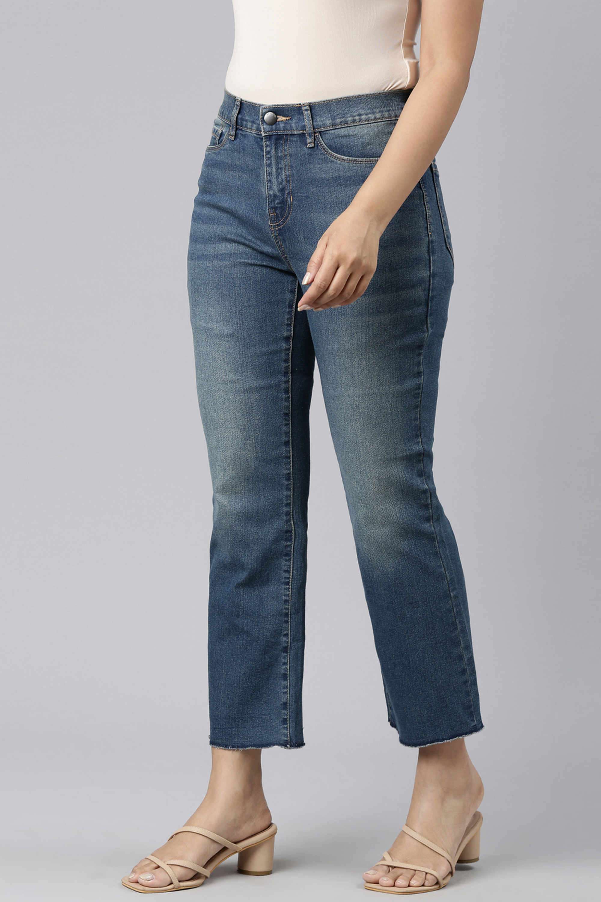 Solid-Ankle-Length-Cotton-Women-s-Jeggings