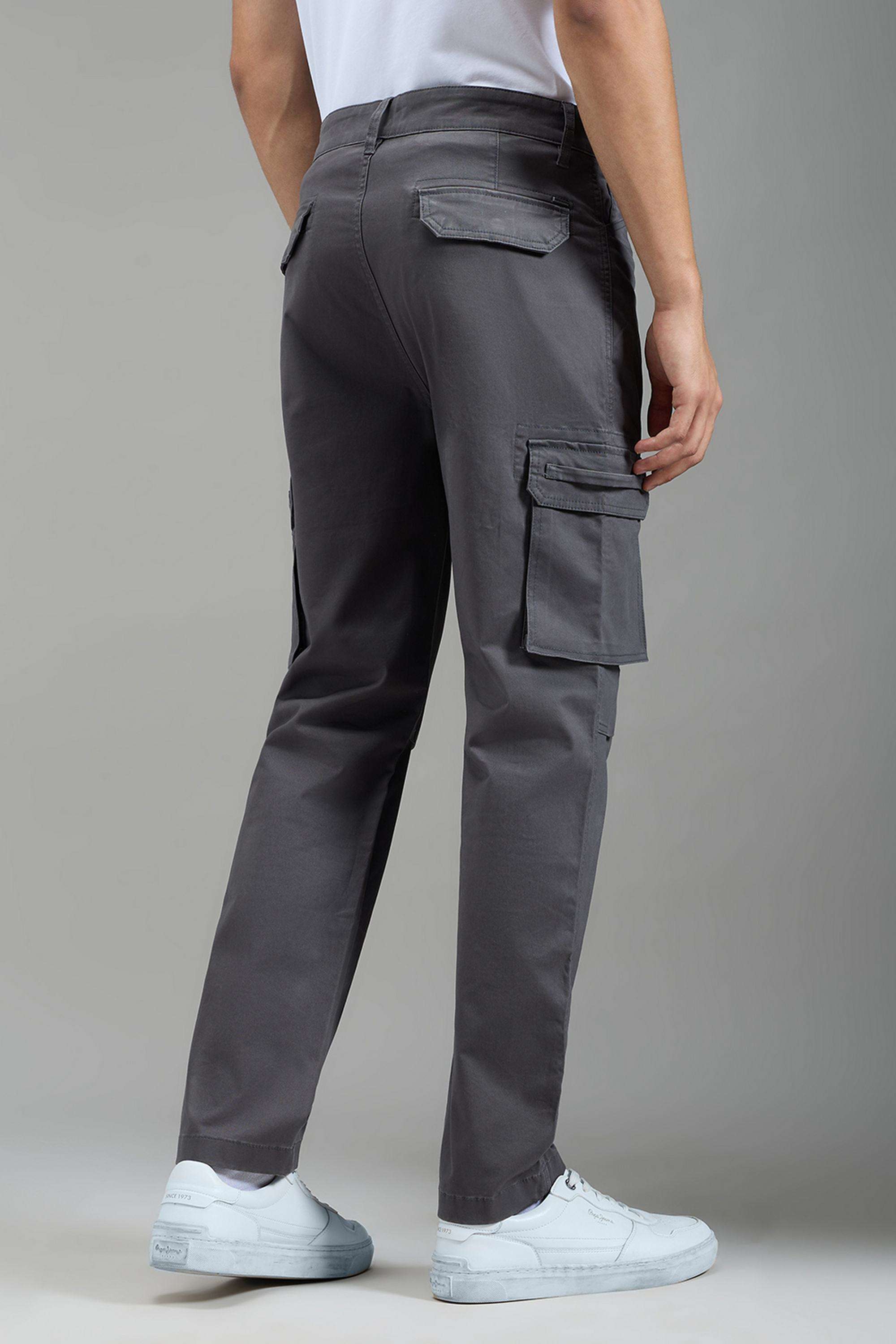 Solid-Cotton-Stretch-Regular-Fit-Men-s-Casual-Trousers