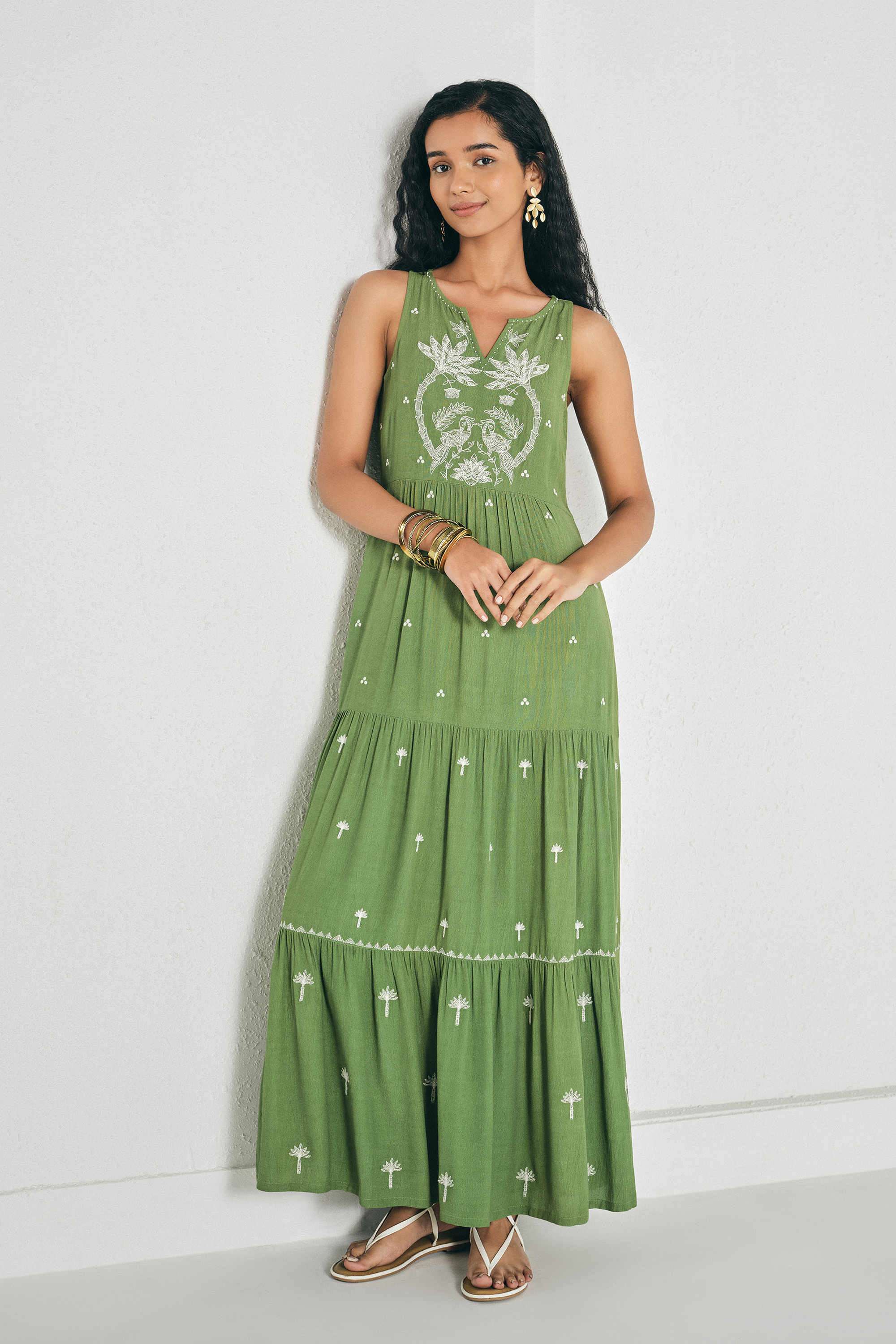 global desi green maxi dress Buy Hara Dil Maxi Online In India at Global Desi F25R106MX_SAGE_GREEN