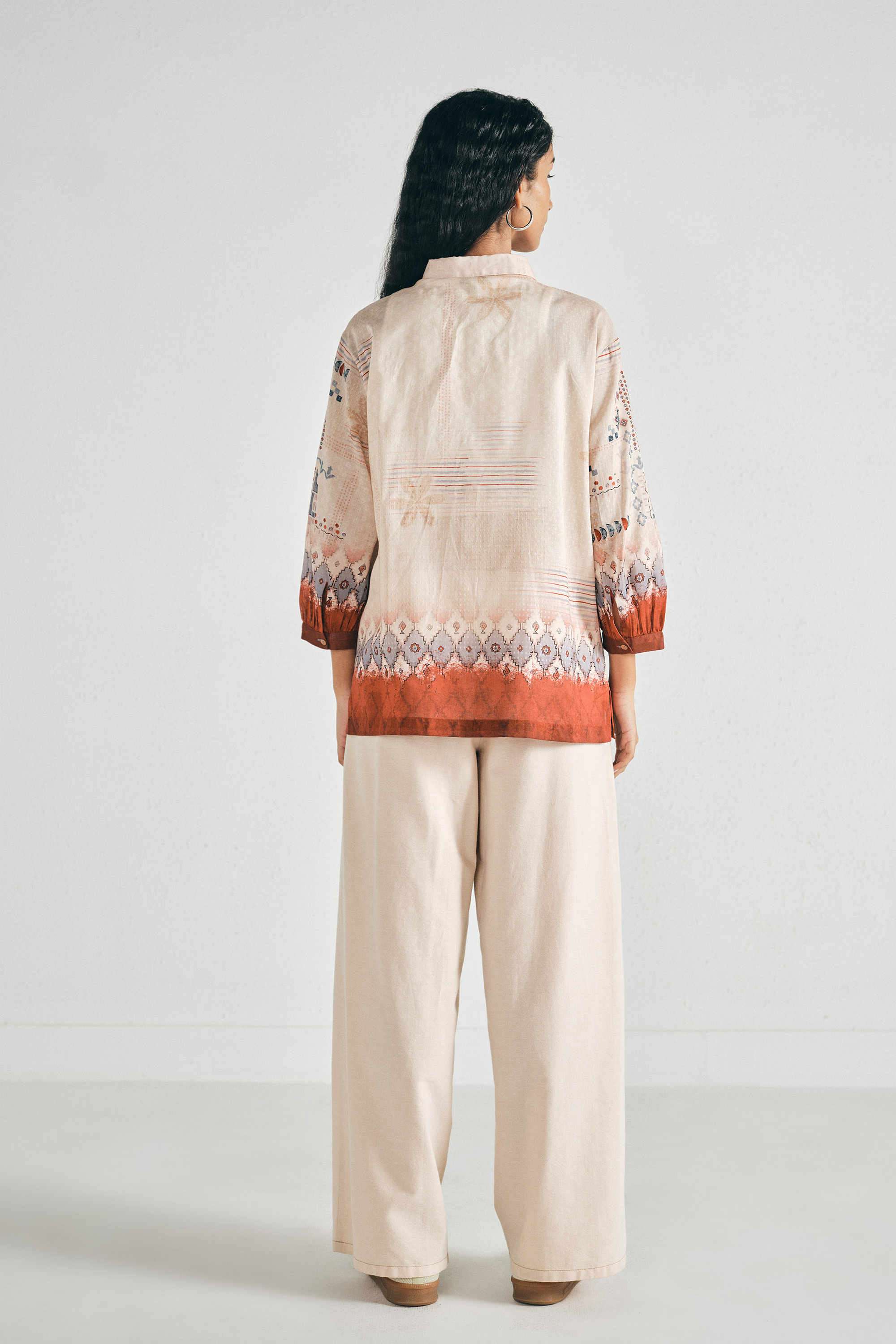 Solid-Cotton-Women-s-Casual-Wear-Tunic
