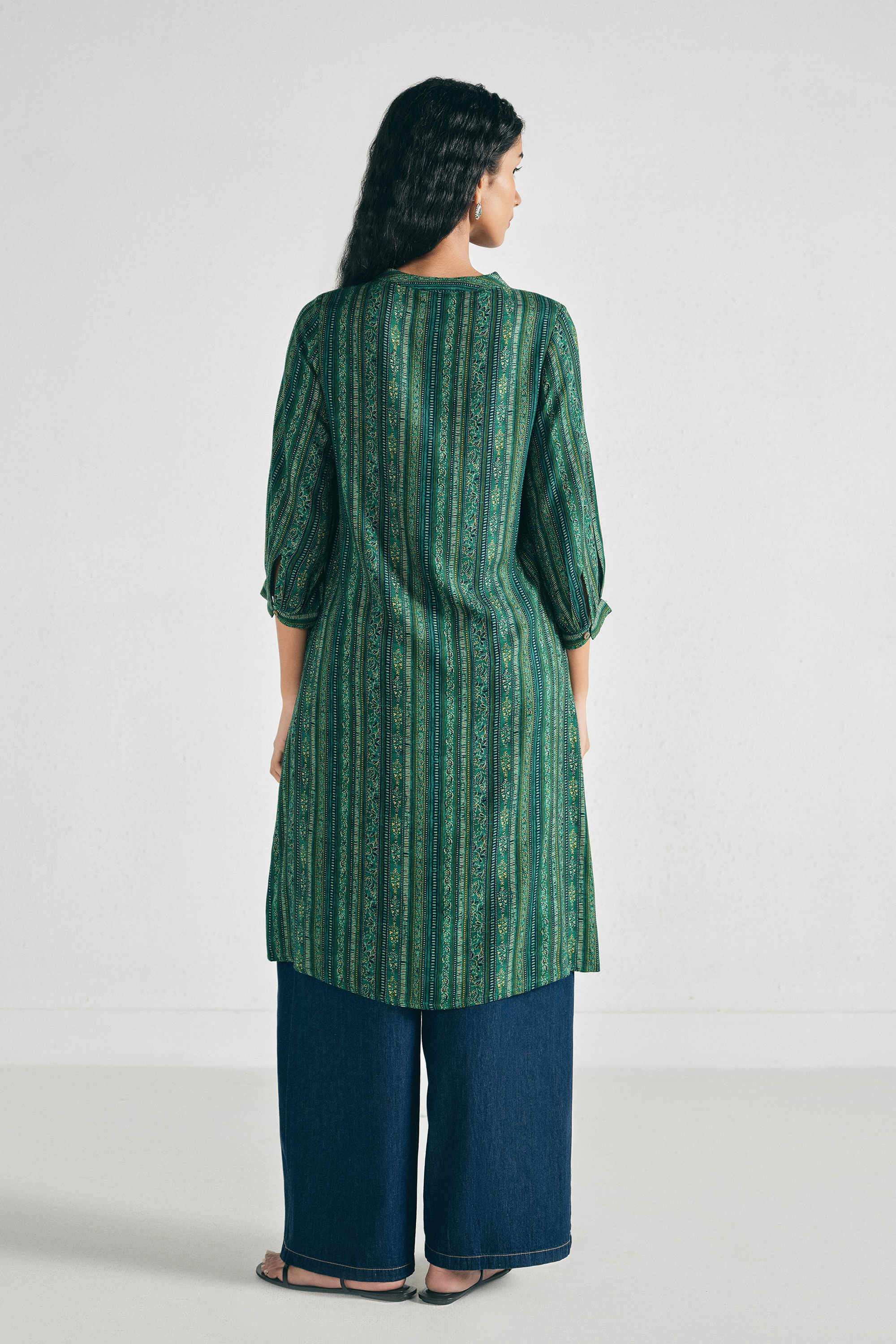 Printed-Rayon-Collared-Women-Kurta