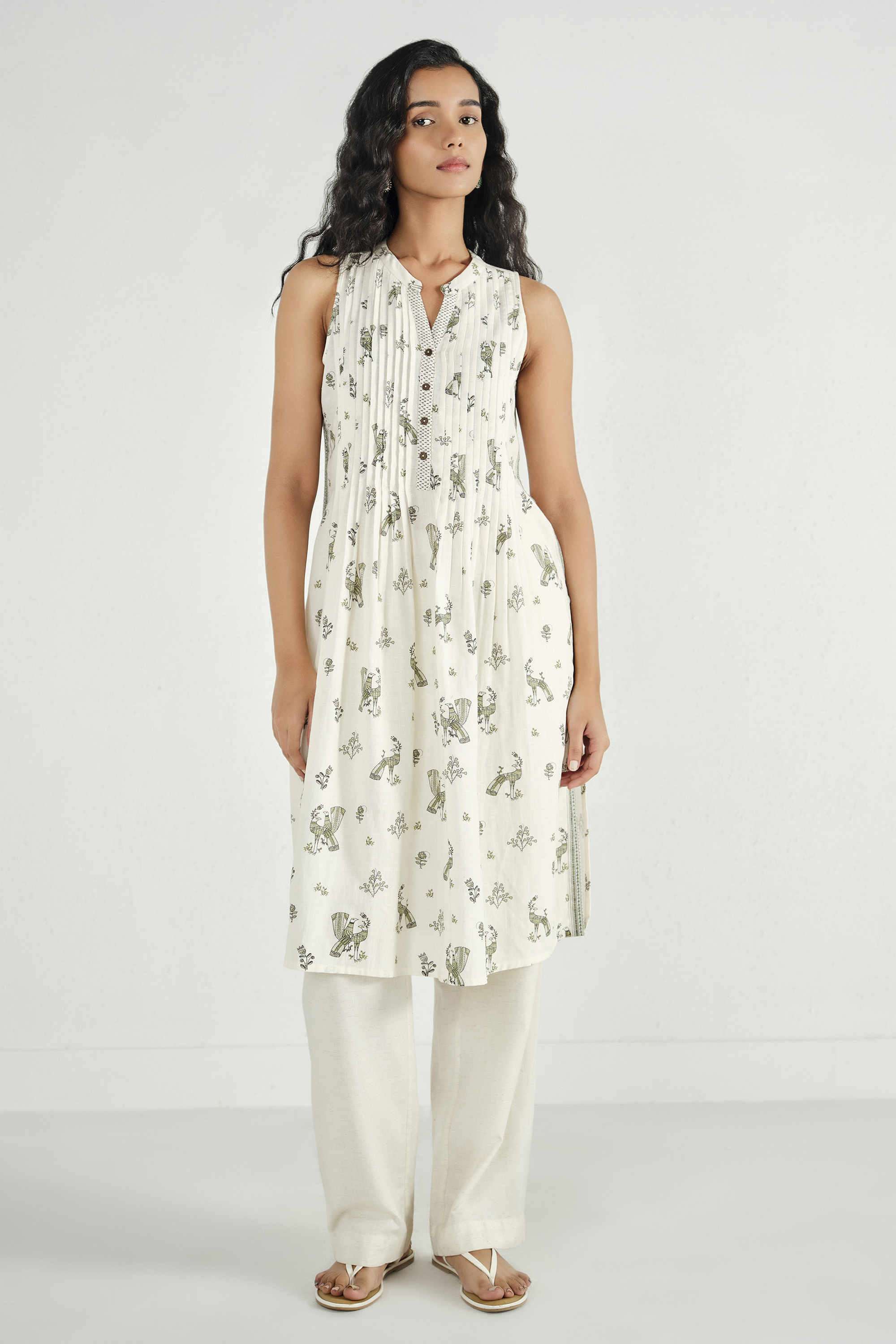 Printed-Rayon-Collared-Women-Kurta