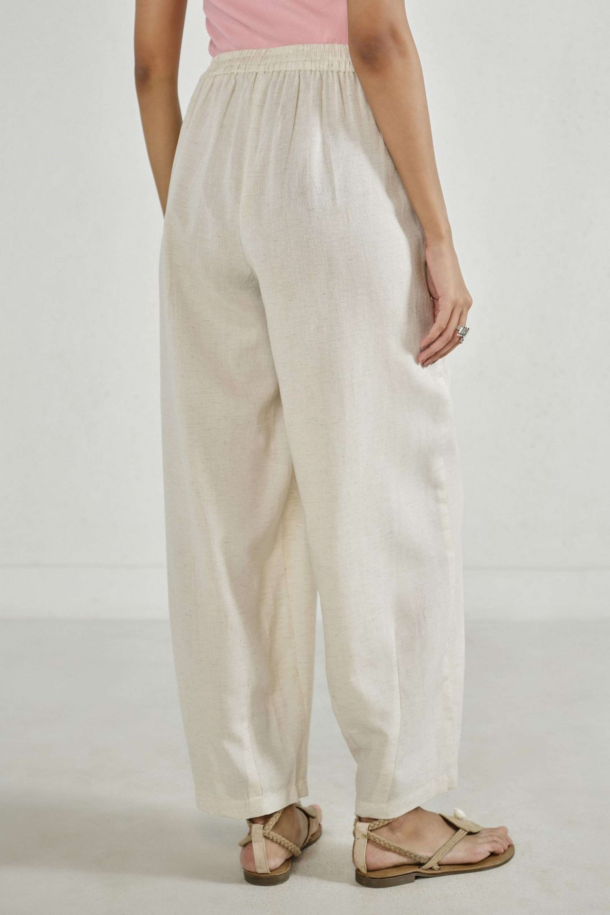 Solid-Straight-Fit-Viscose-Women-s-Casual-Wear-Pants