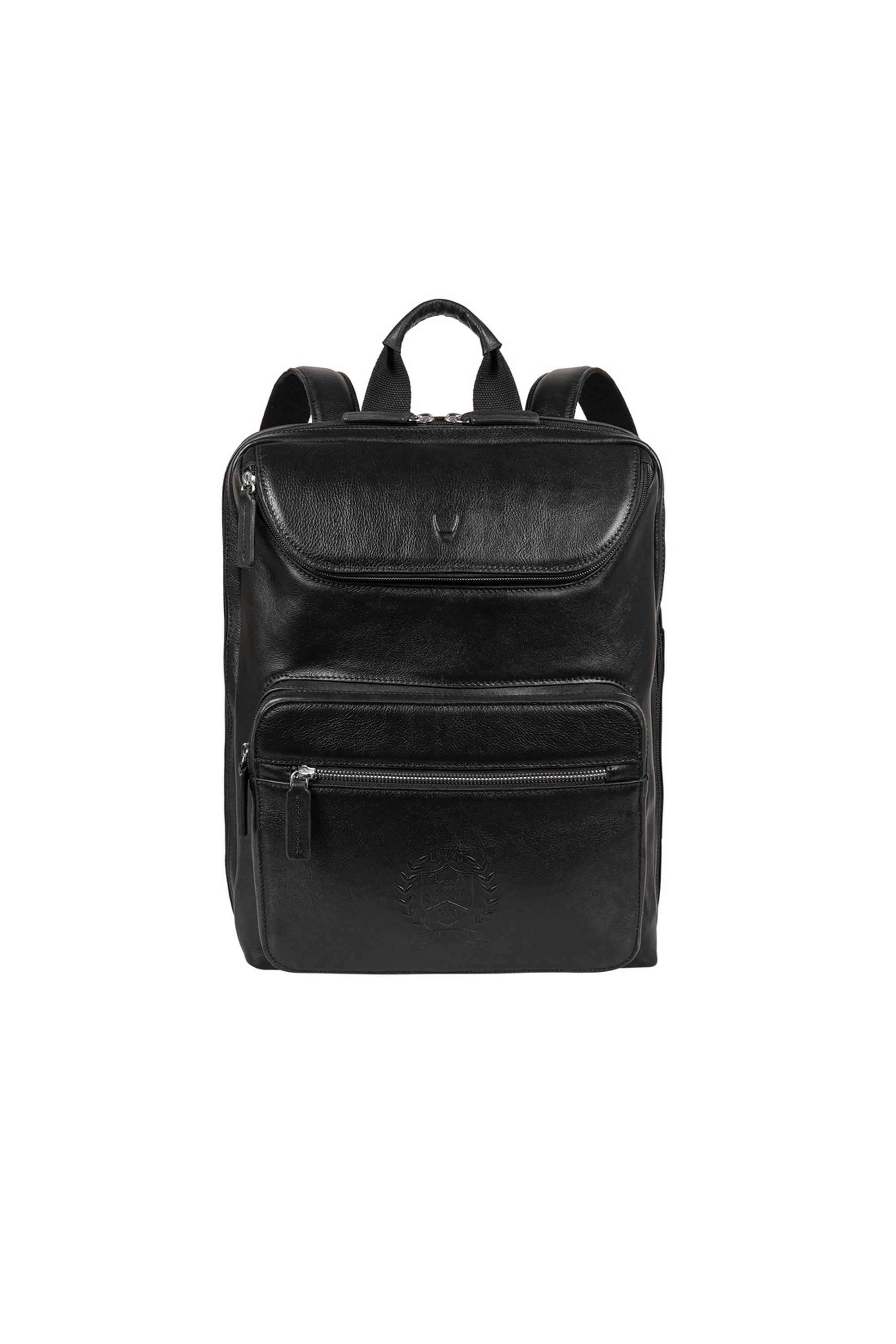 Pure-Leather-Solid-Zipper-Formal-Wear-Men-Backpack