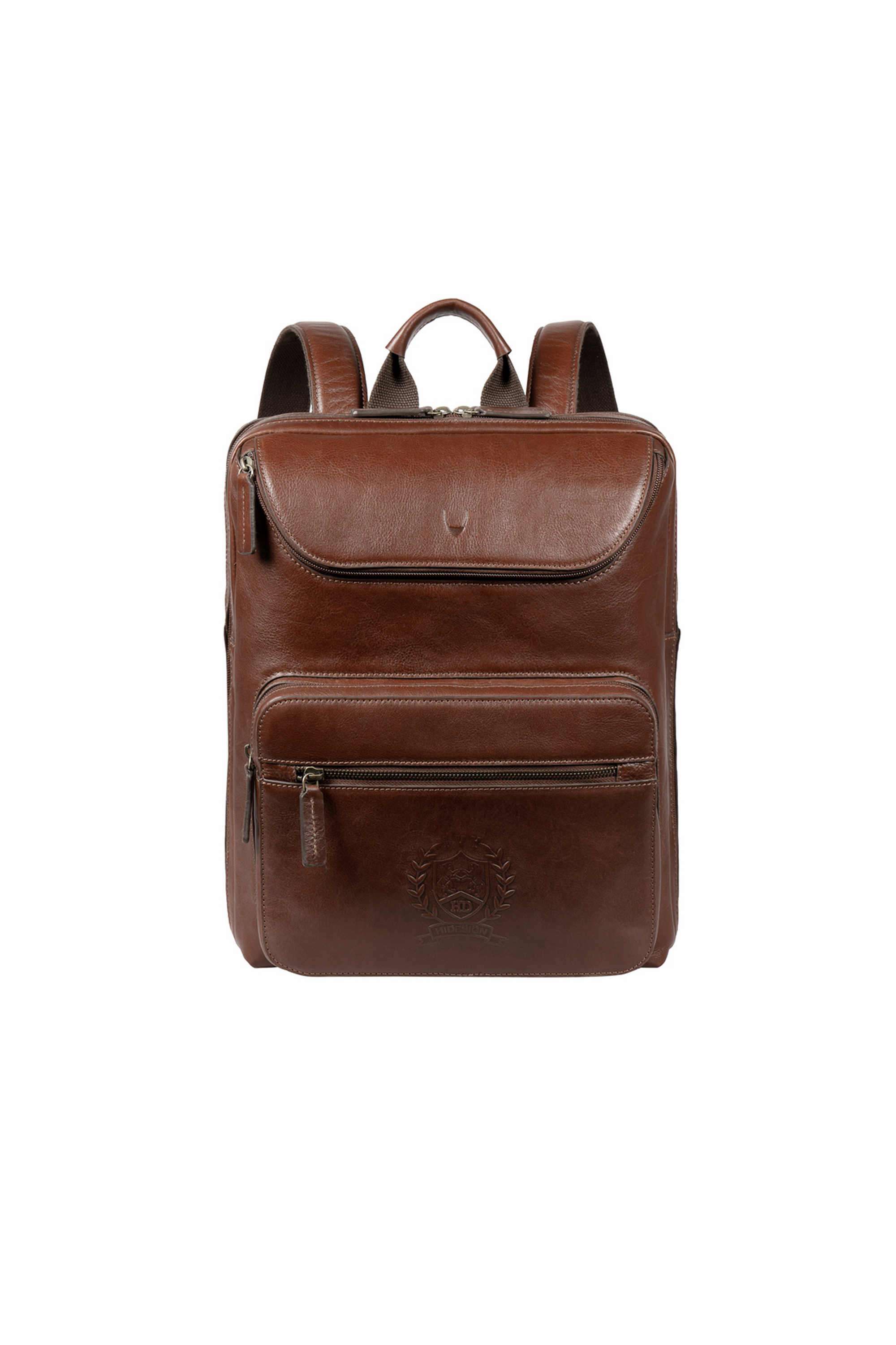 Pure-Leather-Solid-Zipper-Formal-Wear-Men-Backpack