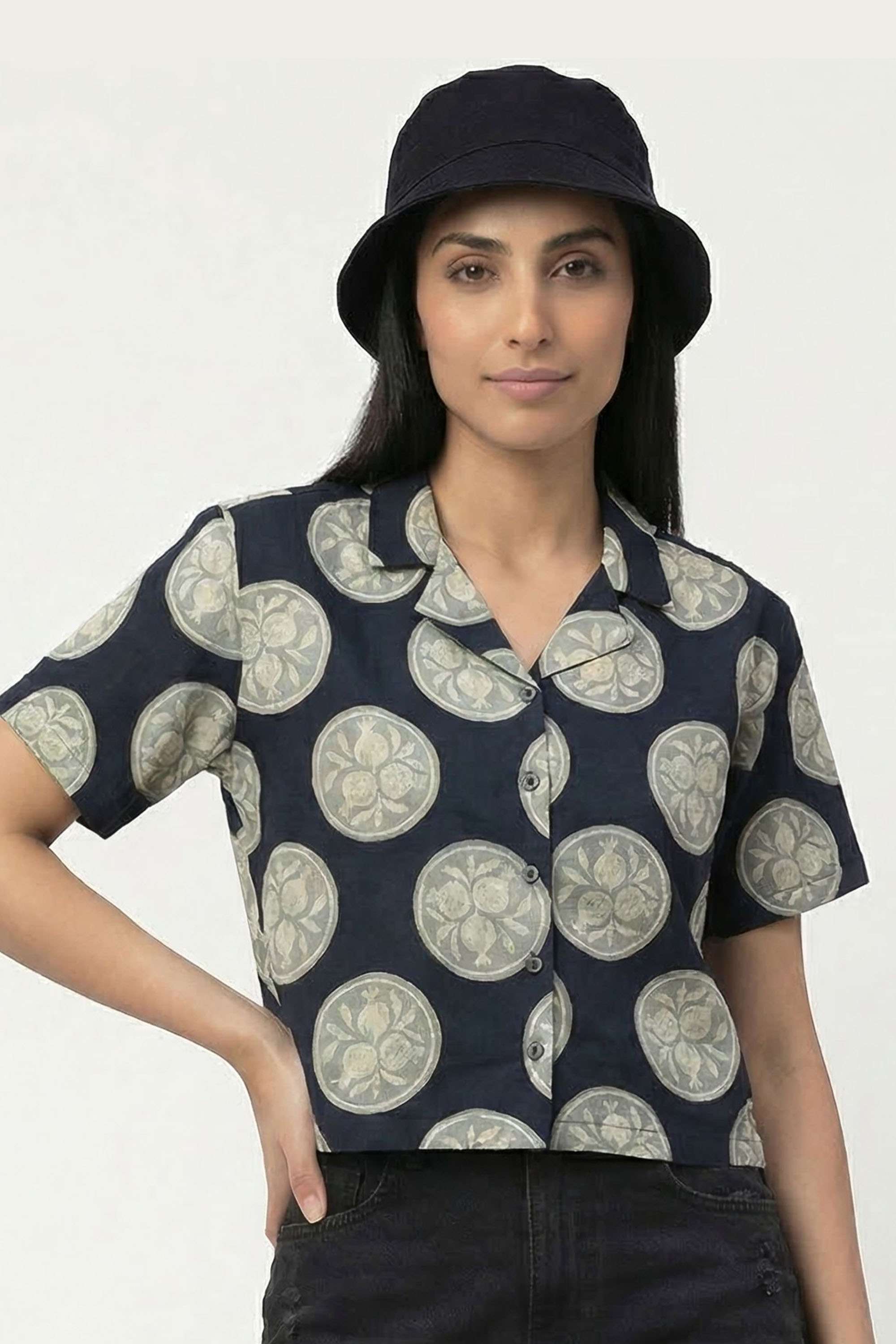 intune Printed Collared Rayon Women Casual Wear Shirt-picture-36