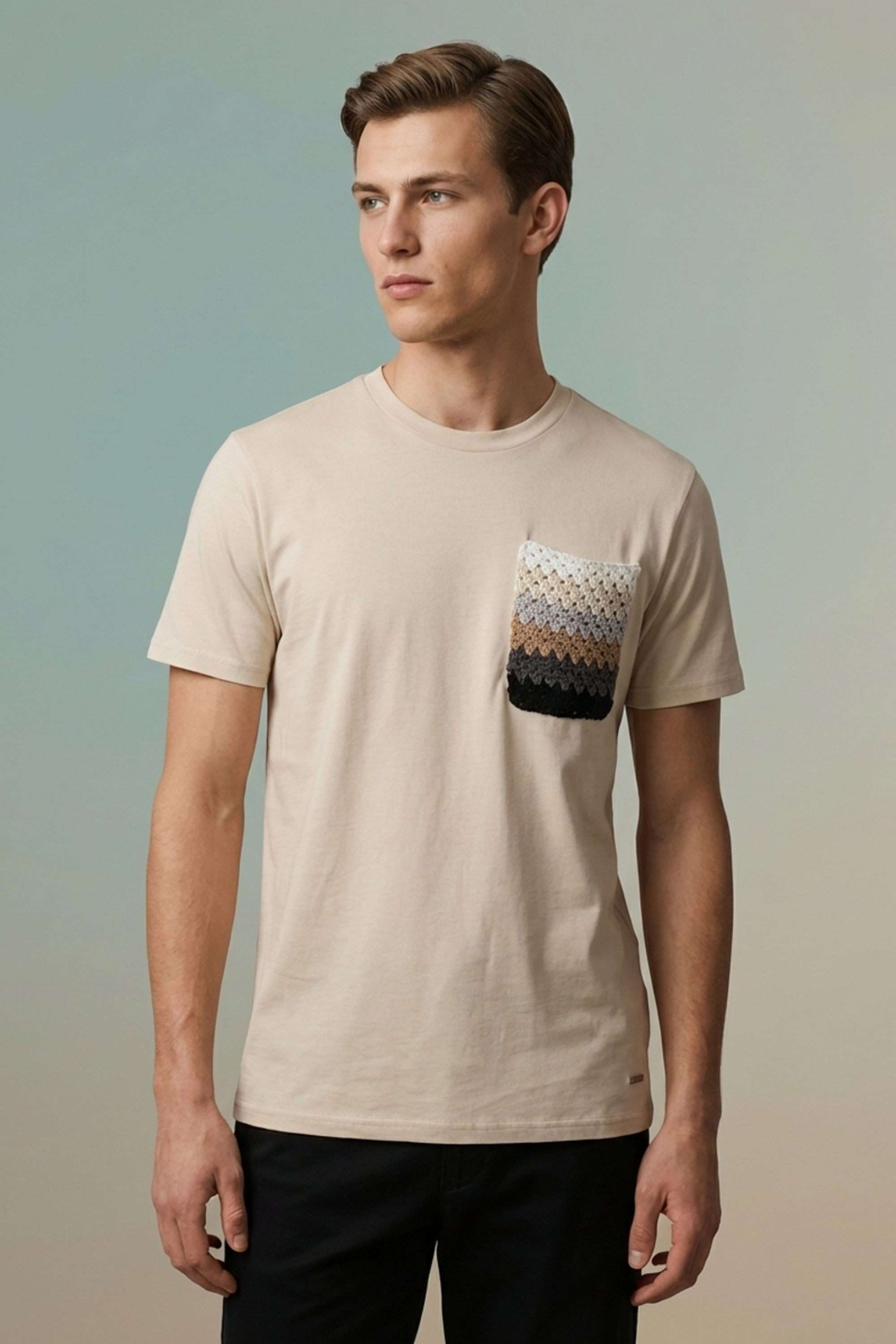 Solid-Cotton-Round-Neck-Men-s-T-Shirt