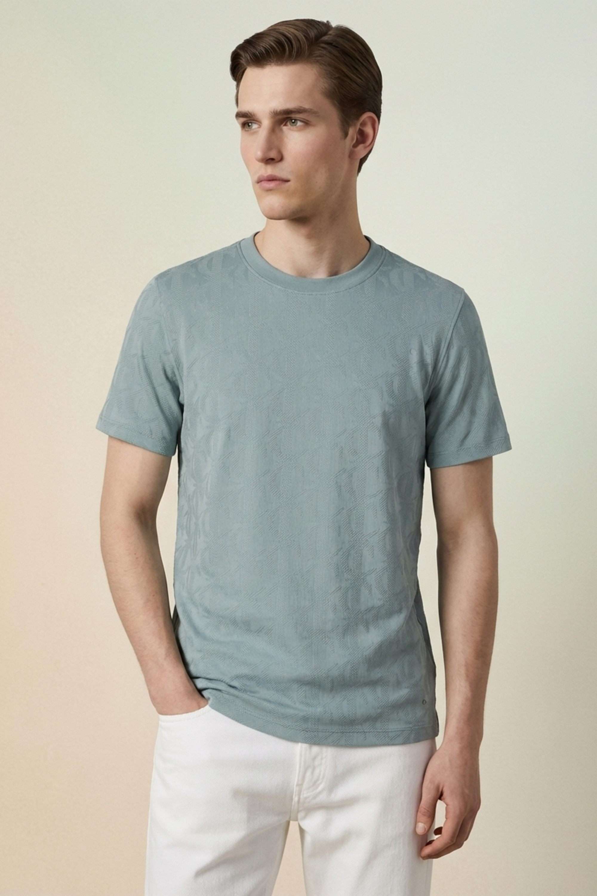 Knitted-Cotton-Round-Neck-Men-s-T-Shirt