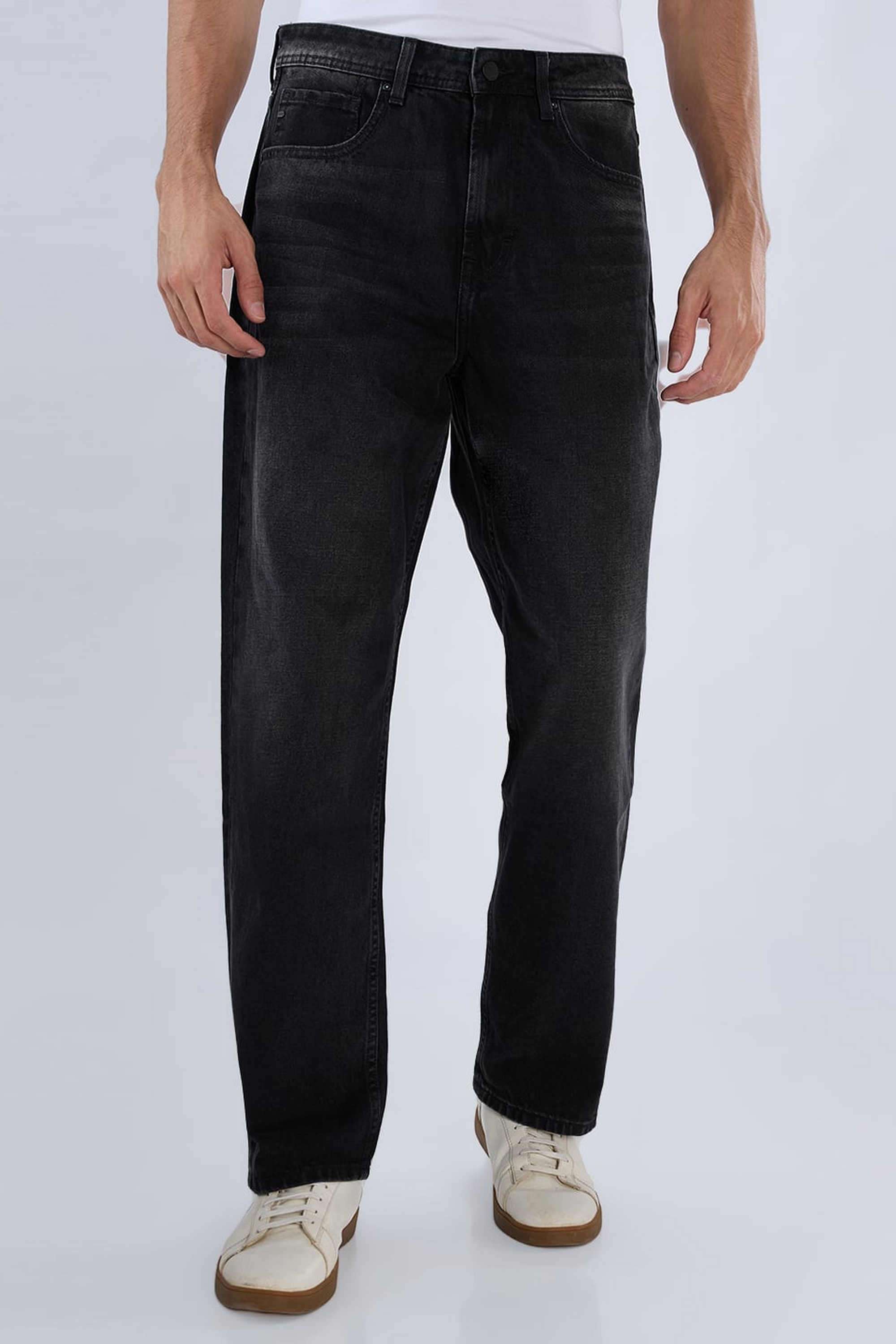 Solid-Cotton-Relaxed-Fit-Men-s-Jeans