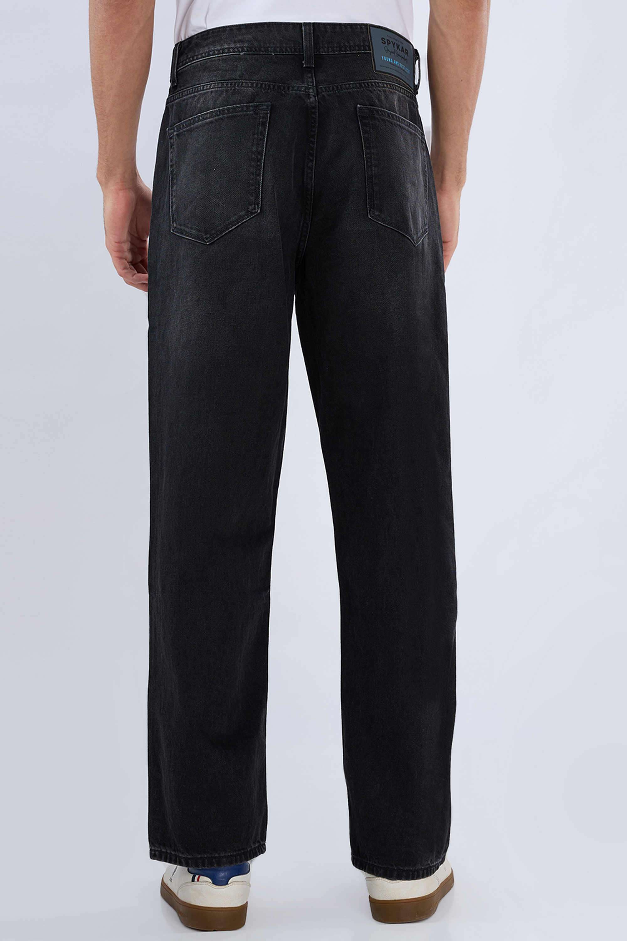 Solid-Cotton-Relaxed-Fit-Men-s-Jeans
