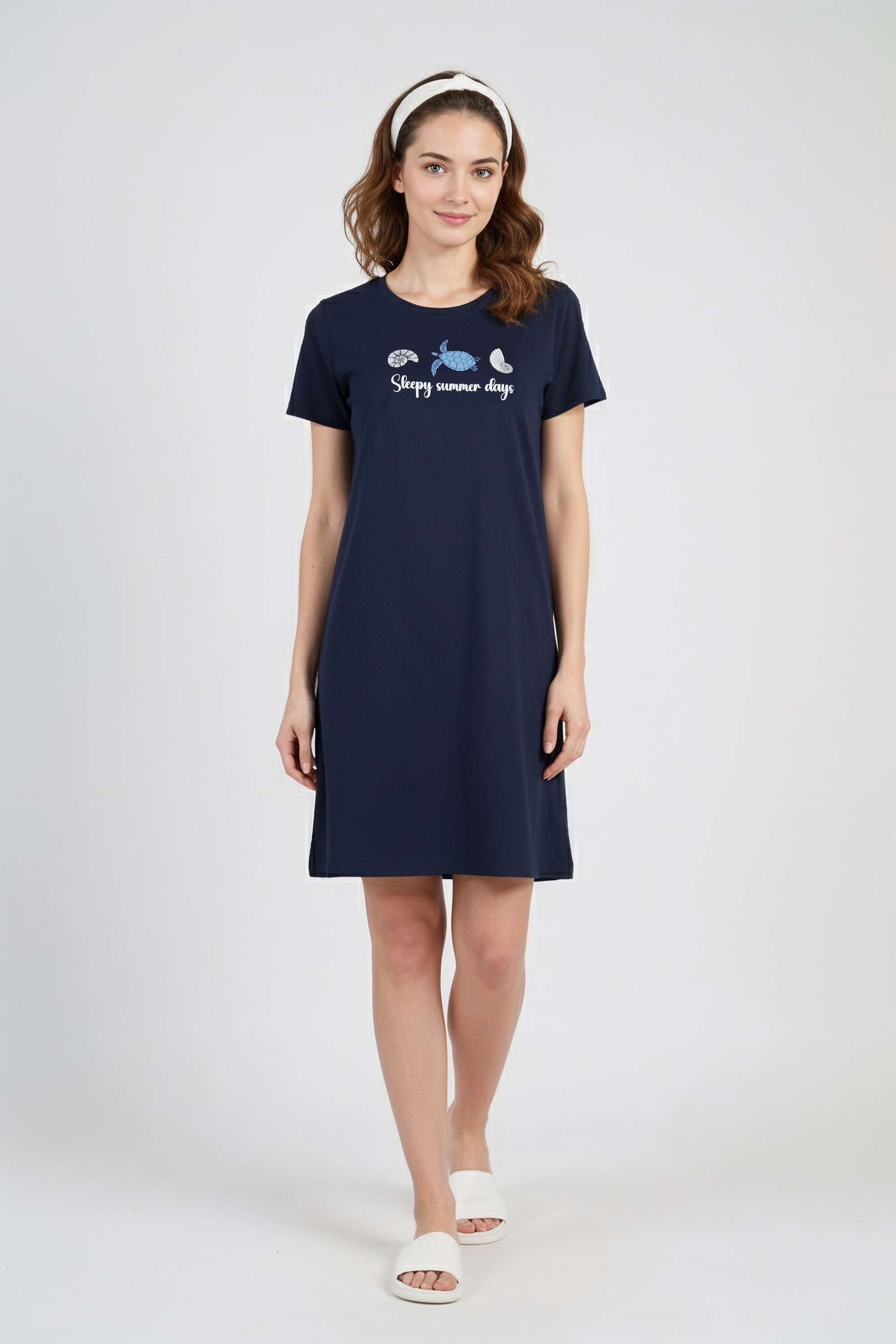 Half-Sleeves-Regular-Fit-Cotton-Women-s-Night-Dress