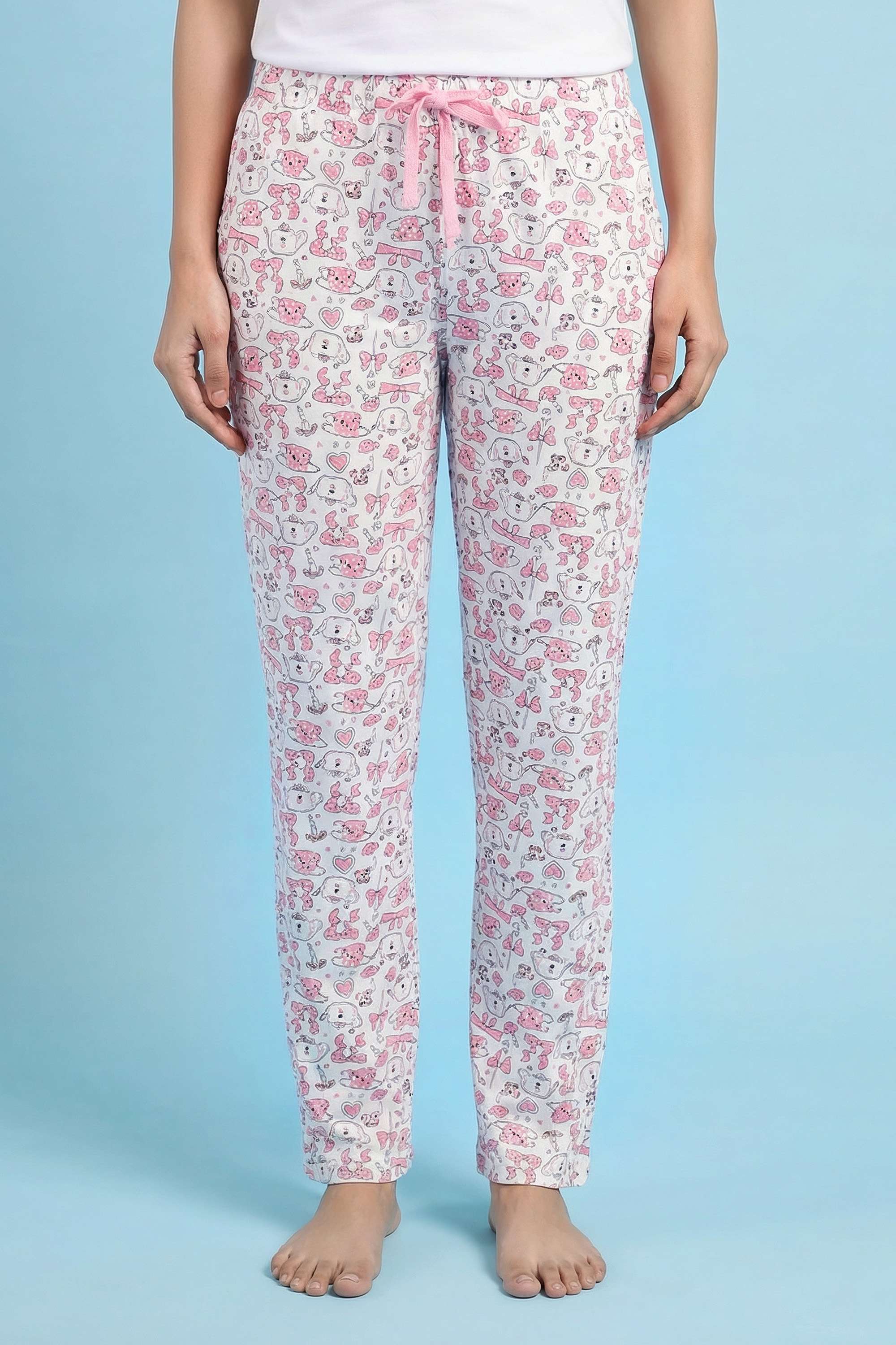 Printed-Regular-Fit-Cotton-Women-s-Casual-Wear-Pyjamas
