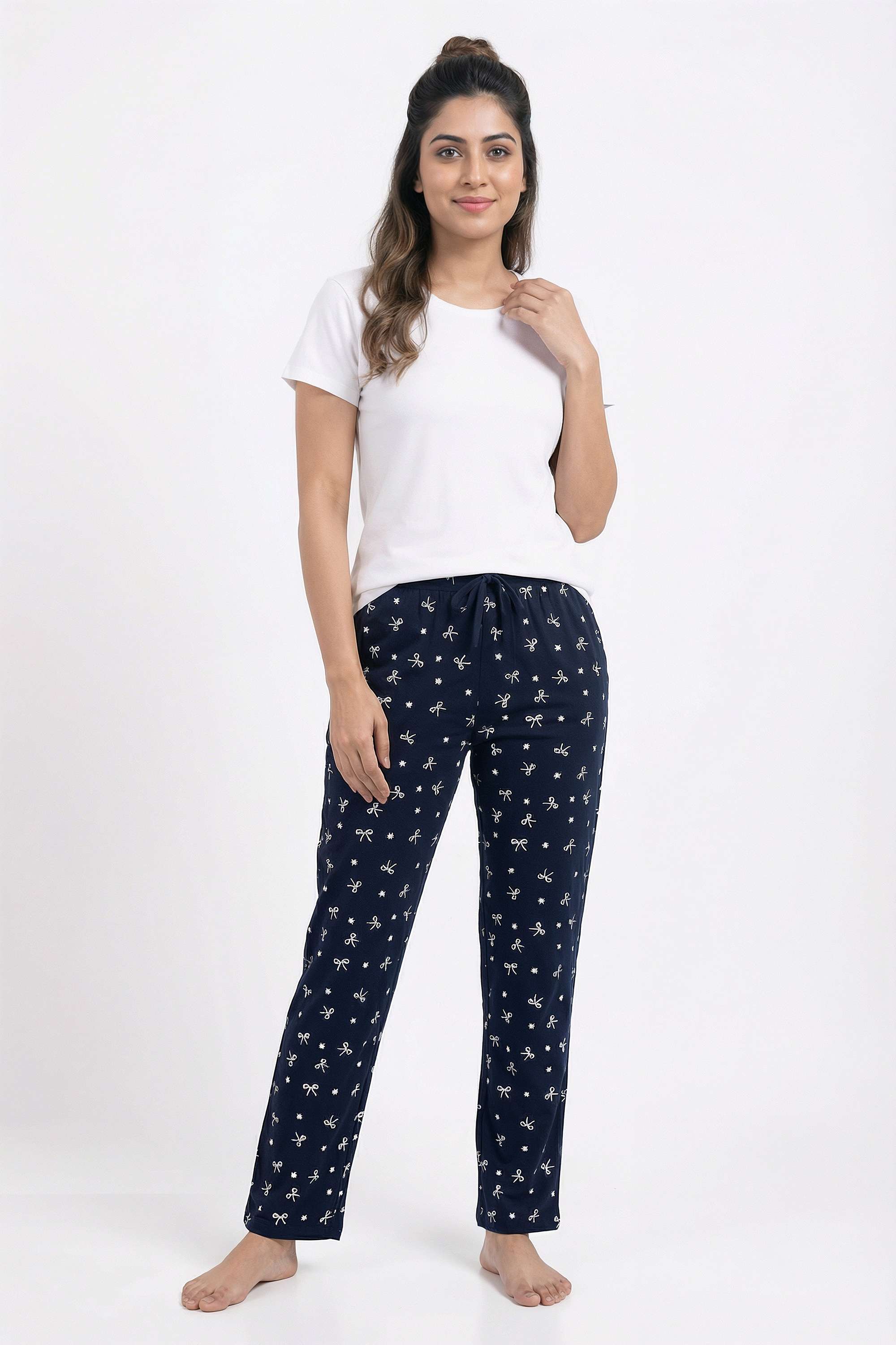 Printed-Regular-Fit-Cotton-Women-s-Casual-Wear-Pyjamas