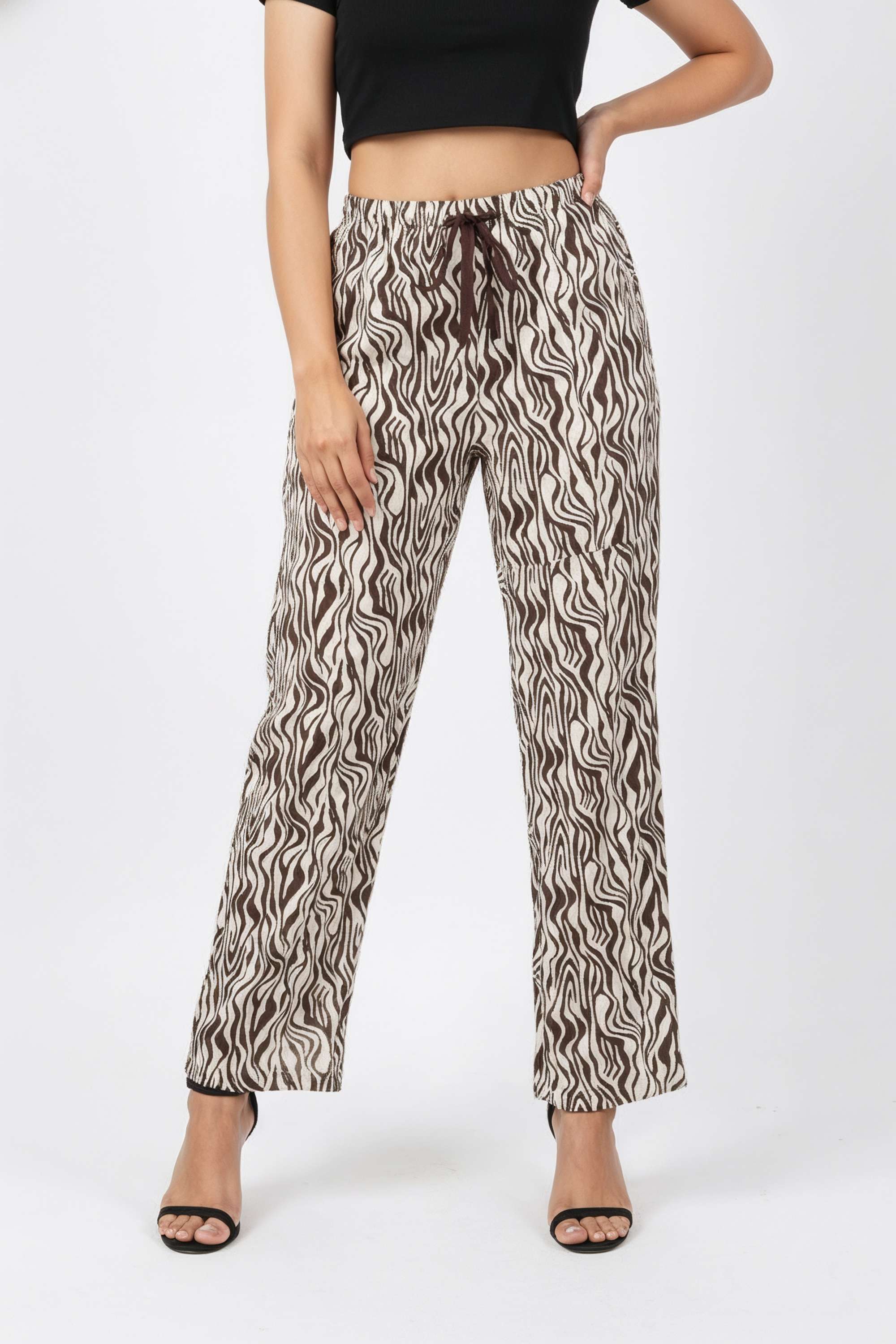 Printed-Regular-Fit-Cotton-Women-s-Casual-Wear-Pyjamas