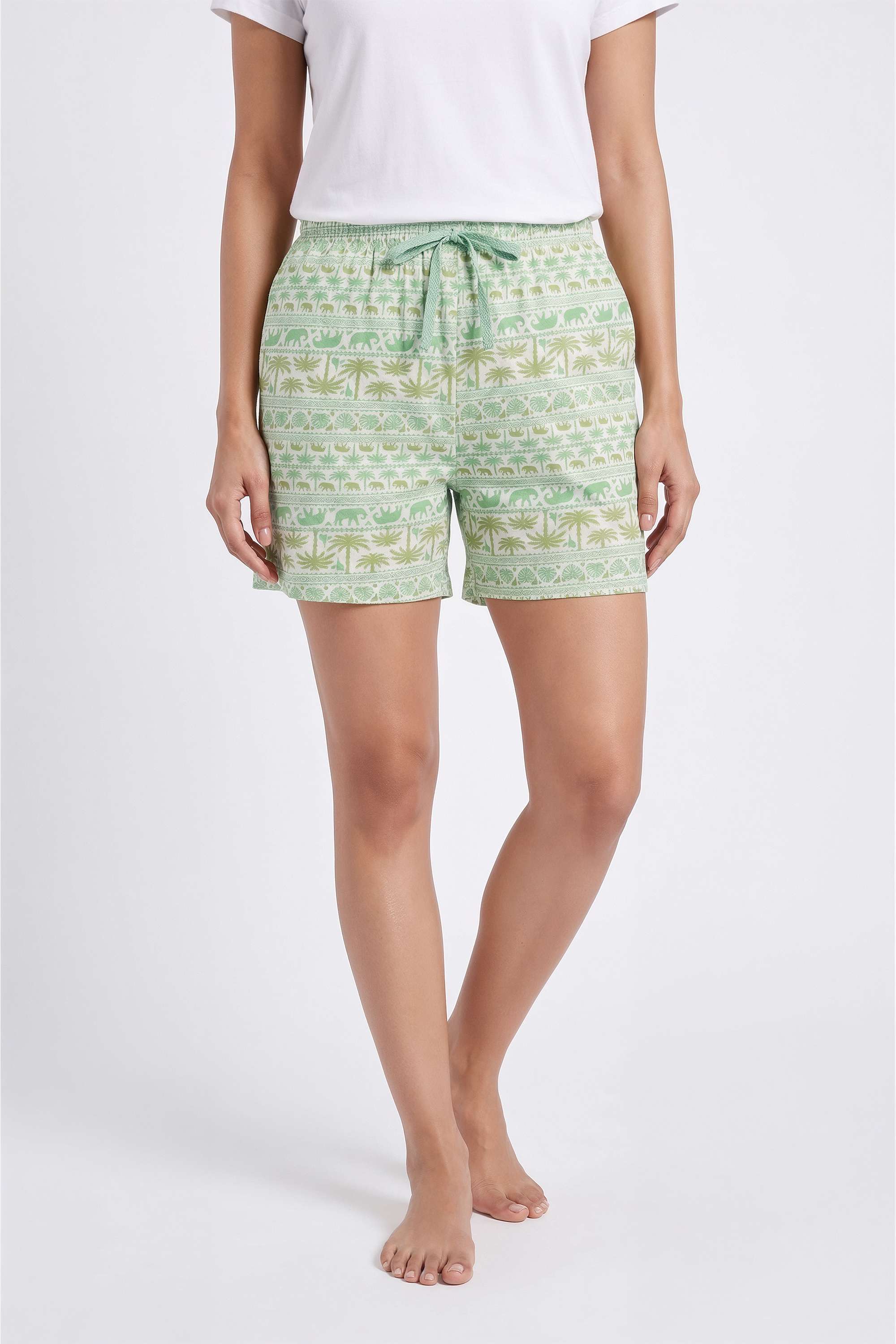 Regular-Fit-Mid-Thigh-Cotton-Women-s-Casual-Wear-Shorts