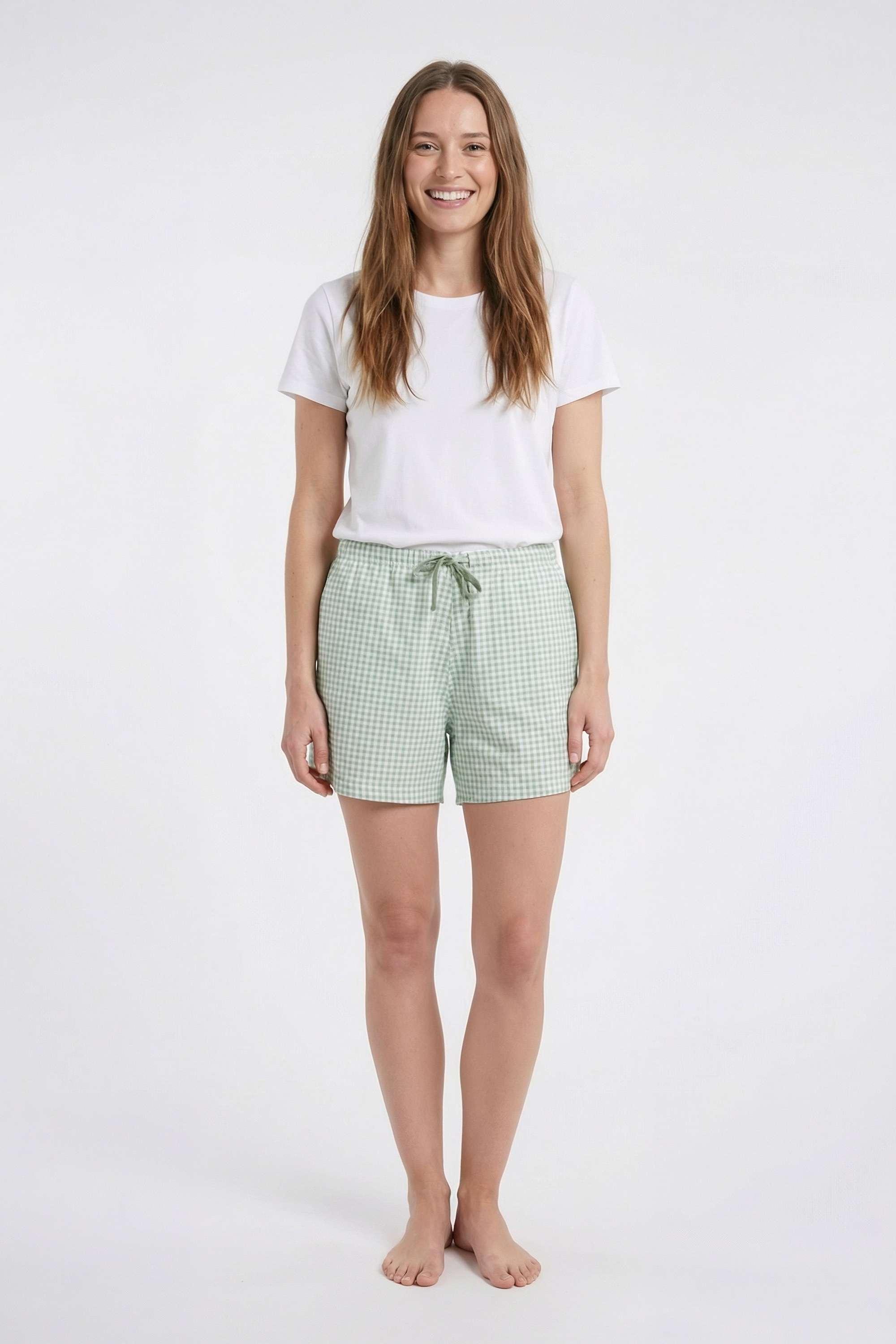 Regular-Fit-Mid-Thigh-Cotton-Women-s-Casual-Wear-Shorts