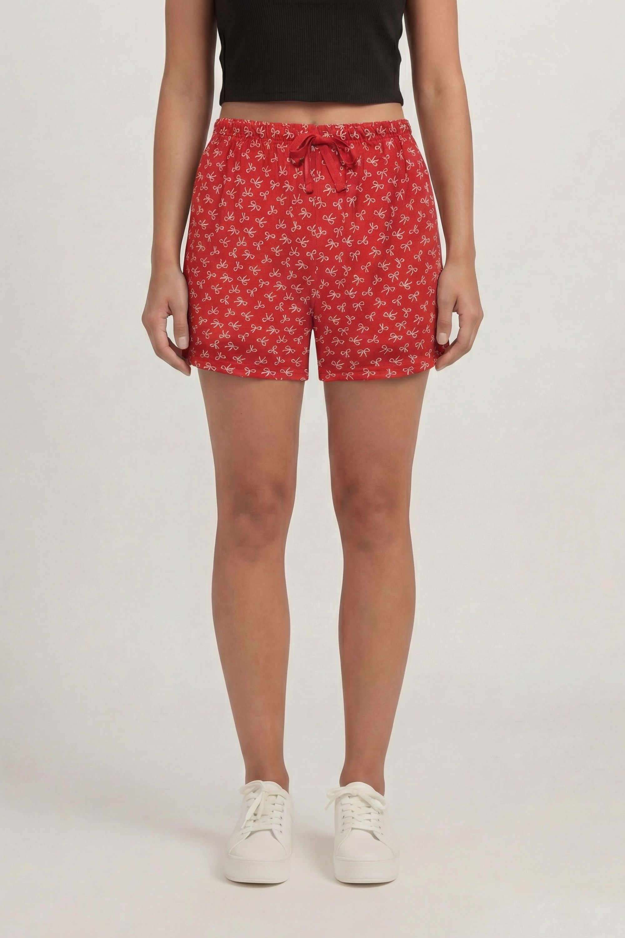 Regular-Fit-Mid-Thigh-Cotton-Women-s-Casual-Wear-Shorts
