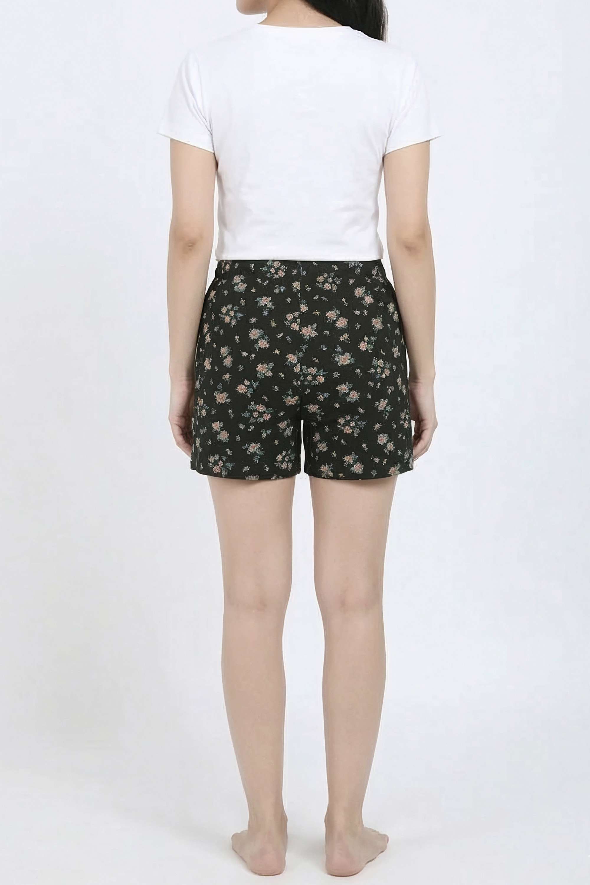 Regular-Fit-Mid-Thigh-Women-s-Casual-Wear-Shorts