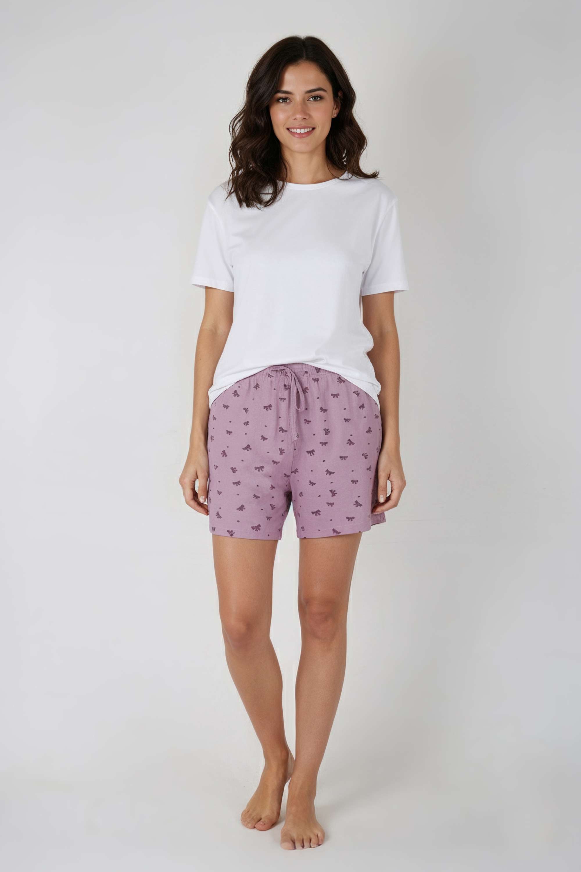 Regular-Fit-Mid-Thigh-Cotton-Women-s-Casual-Wear-Shorts