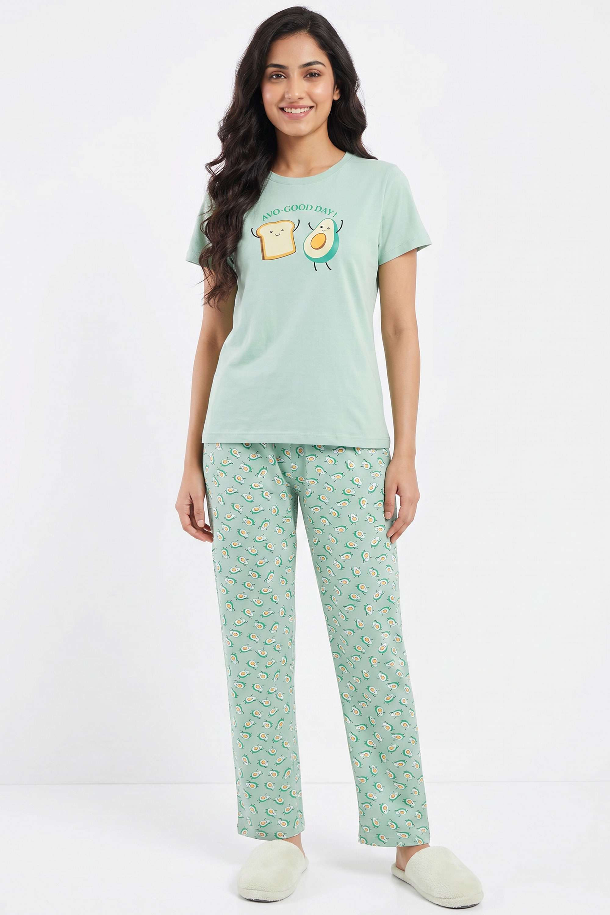 insense Printed Round Neck Cotton Women's Co-Ord Set-picture-15
