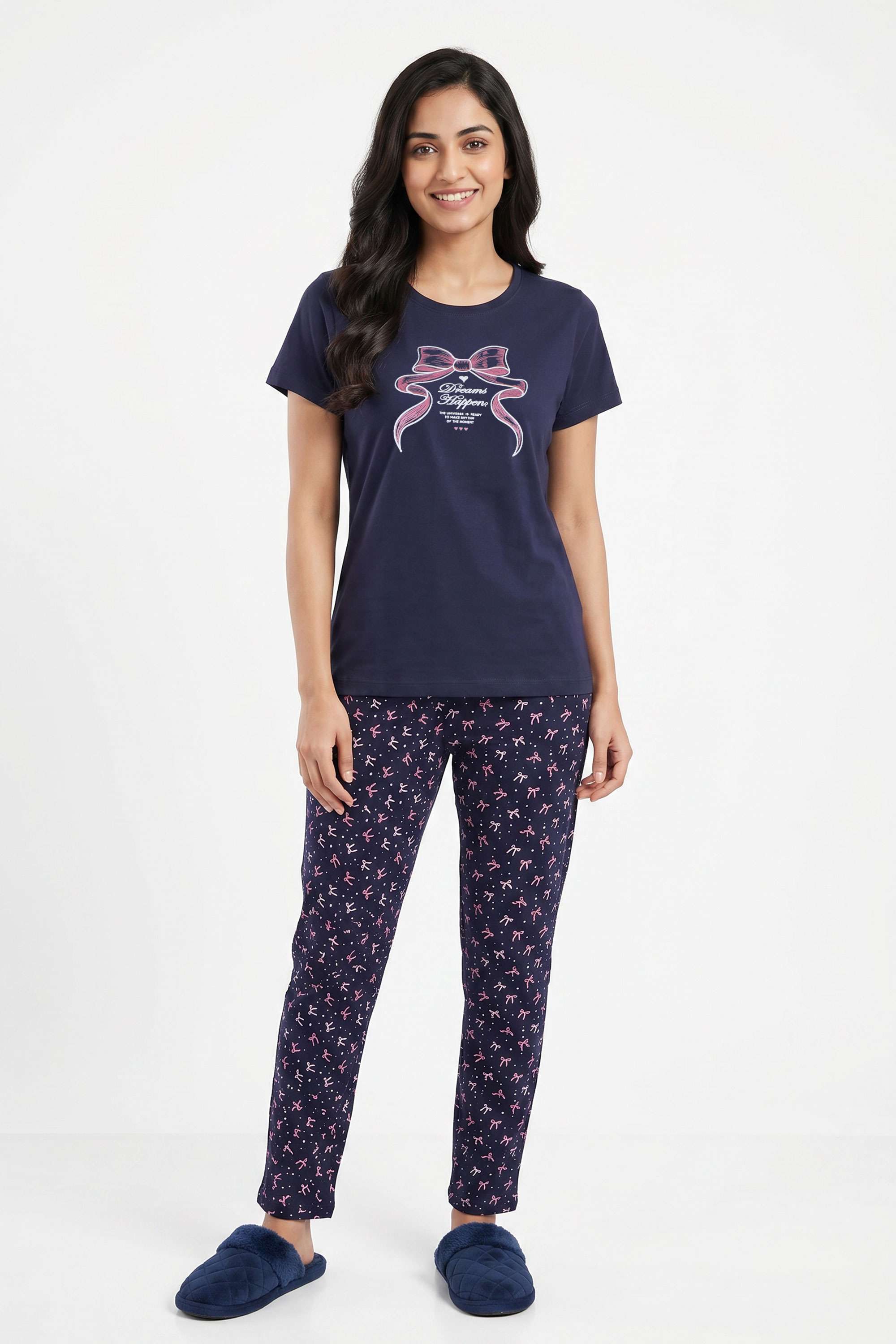insense Printed Round Neck Cotton Women's Co-Ord Set-picture-14