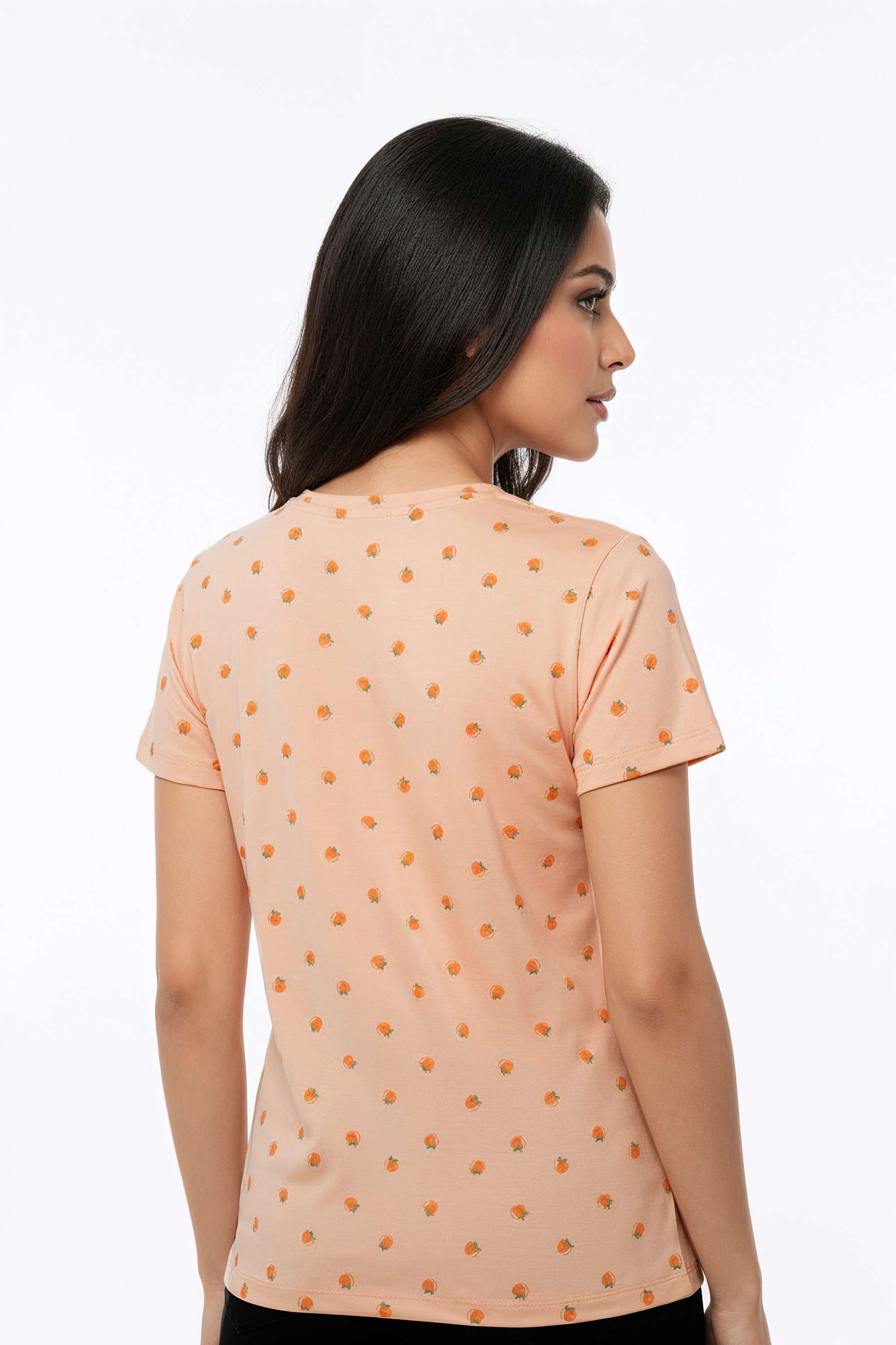 Printed-Cotton-Round-Neck-Women-Top