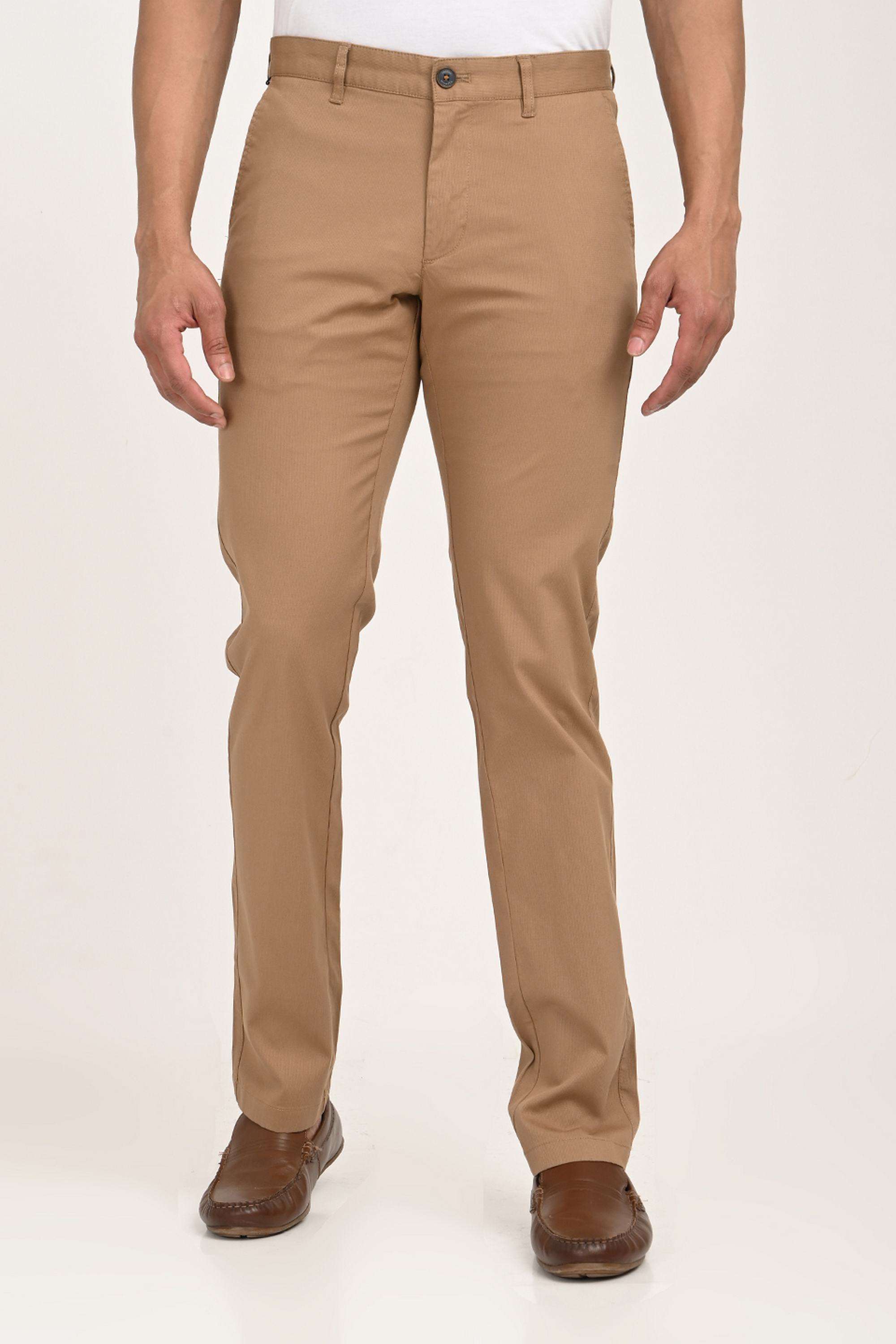 Solid-Cotton-Regular-Fit-Men-s-Casual-Trousers
