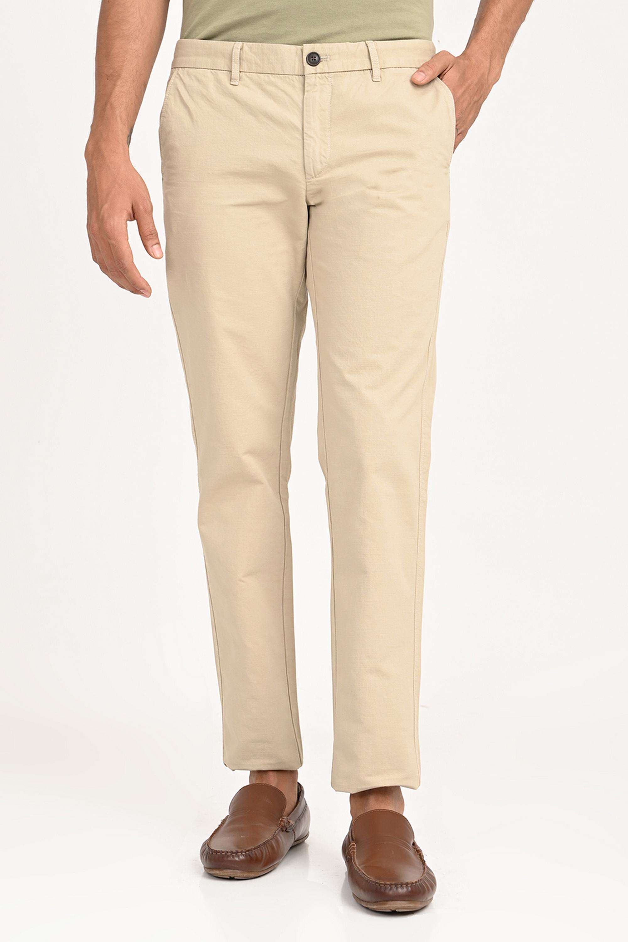 Solid-Cotton-Regular-Fit-Men-s-Casual-Trousers
