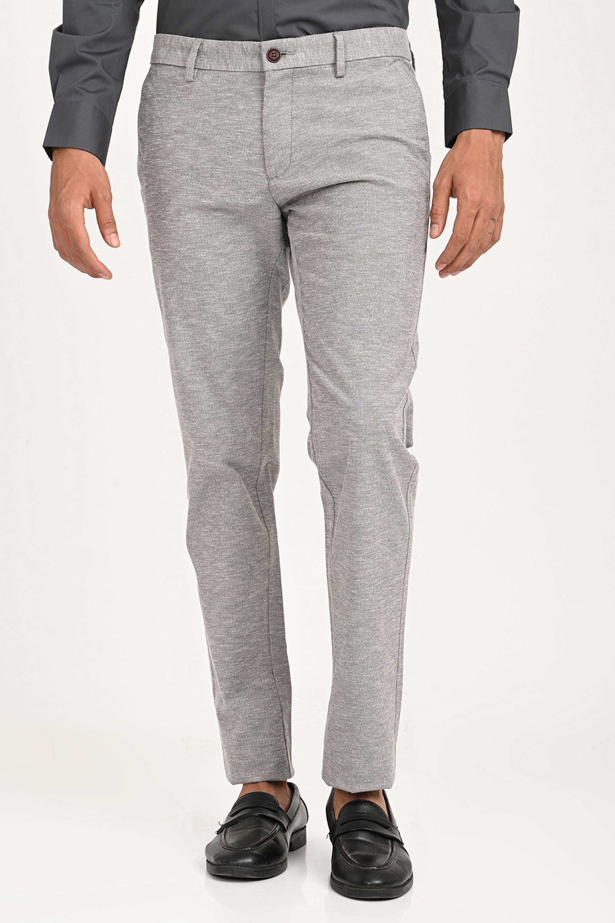 Solid-Cotton-Blend-Regular-Fit-Men-s-Casual-Trousers