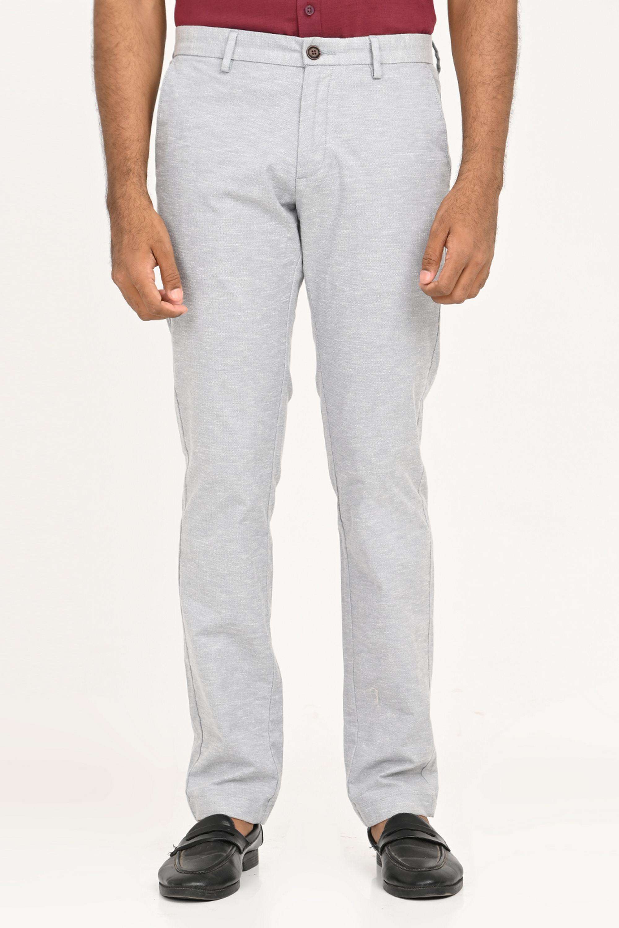 Solid-Cotton-Blend-Regular-Fit-Men-s-Casual-Trousers