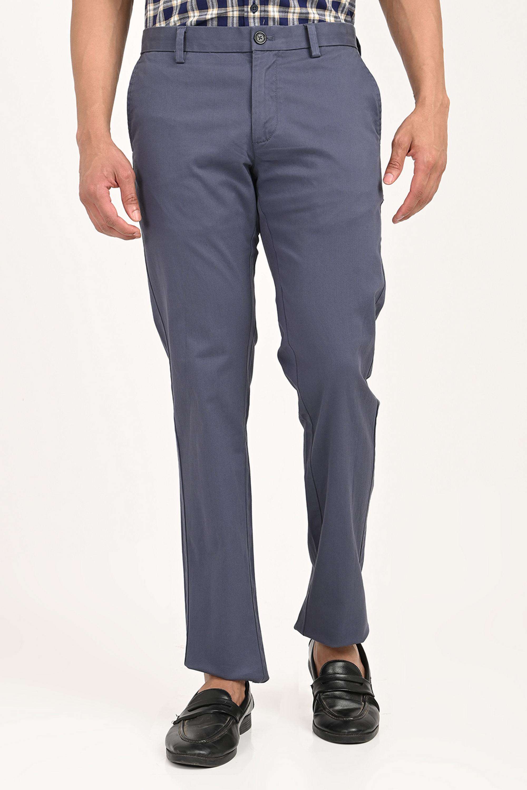 Solid-Cotton-Regular-Fit-Men-s-Casual-Trousers