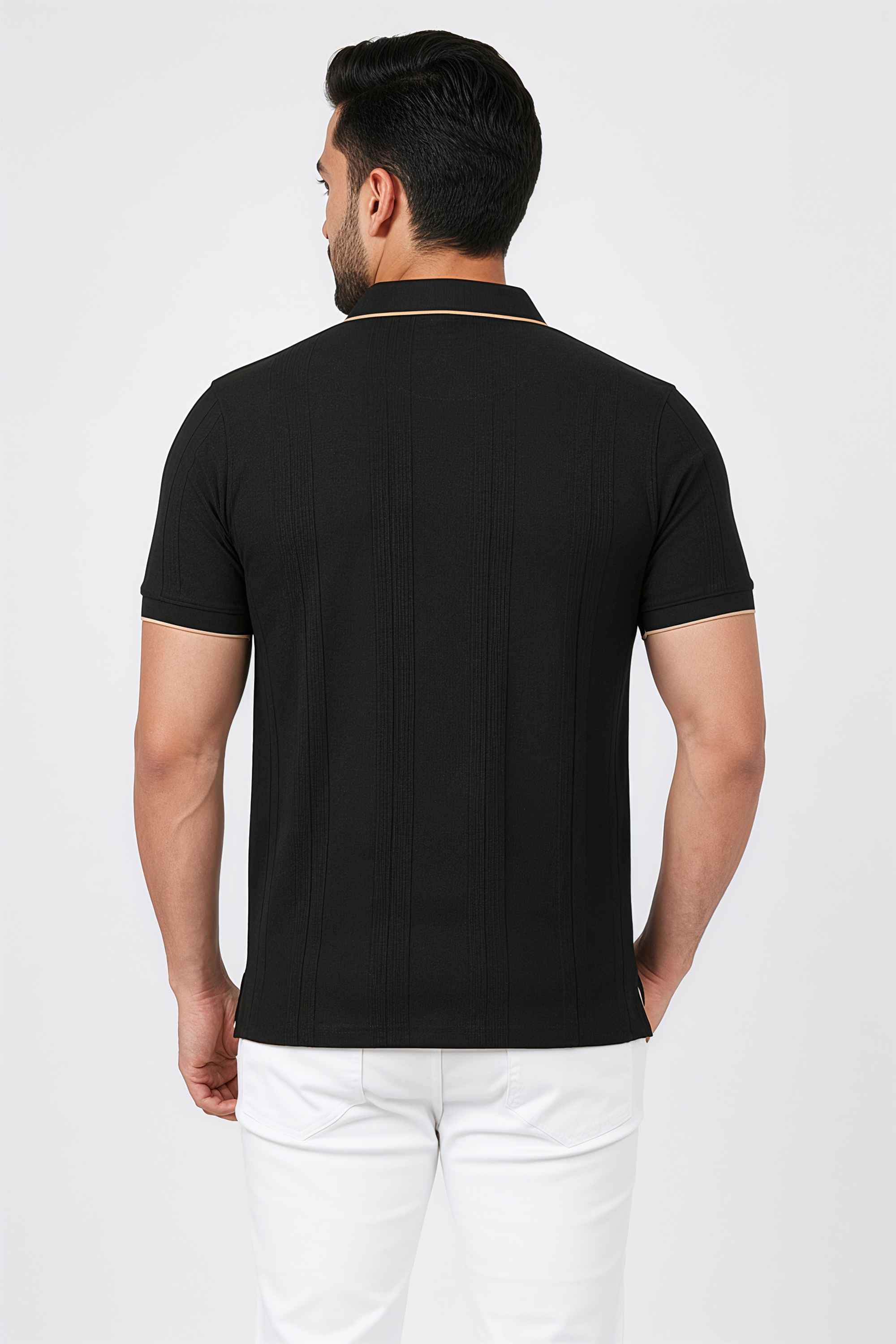 Textured-Cotton-Regular-Fit-Men-T-Shirt