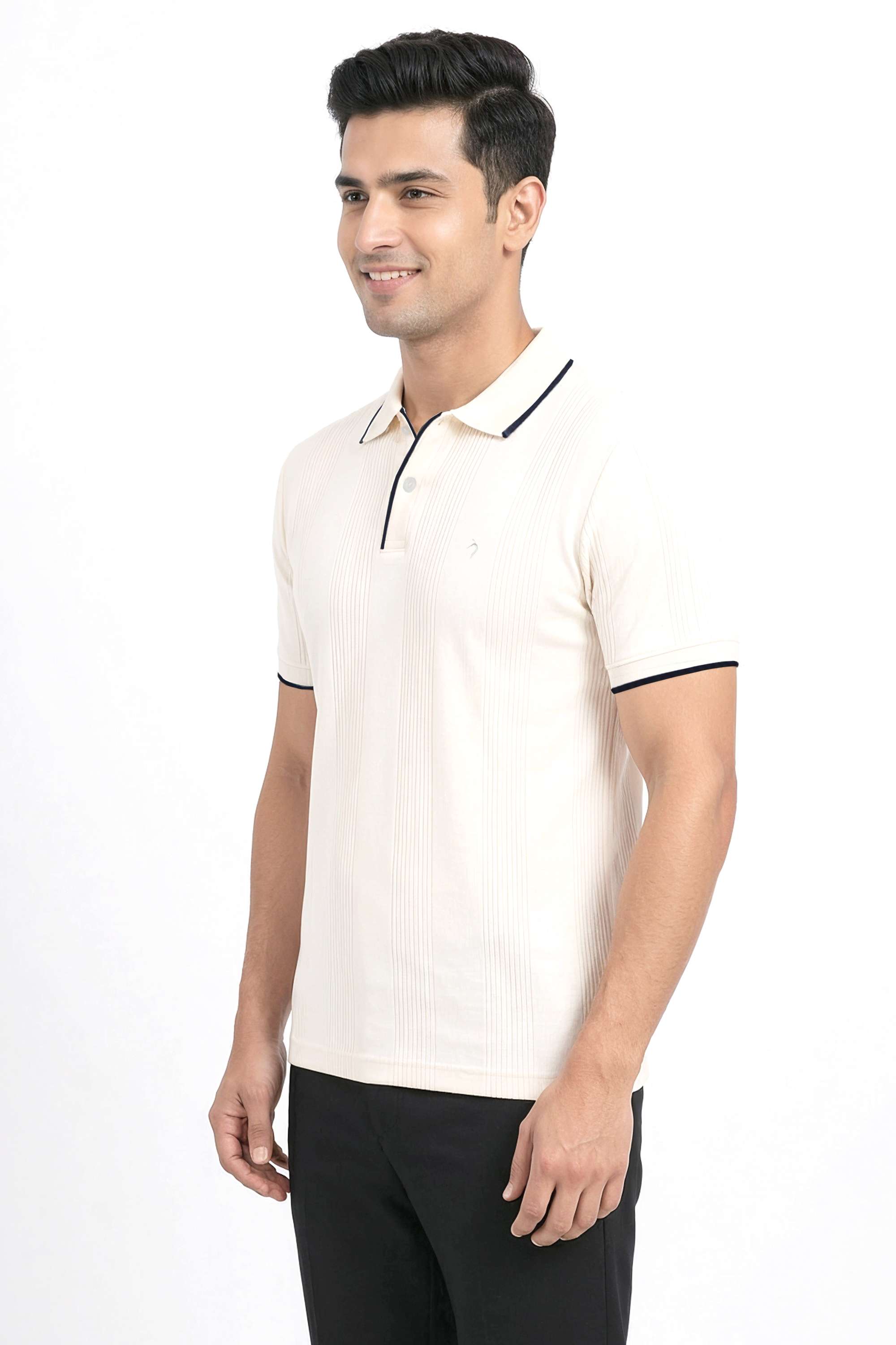 Textured-Cotton-Regular-Fit-Men-T-Shirt