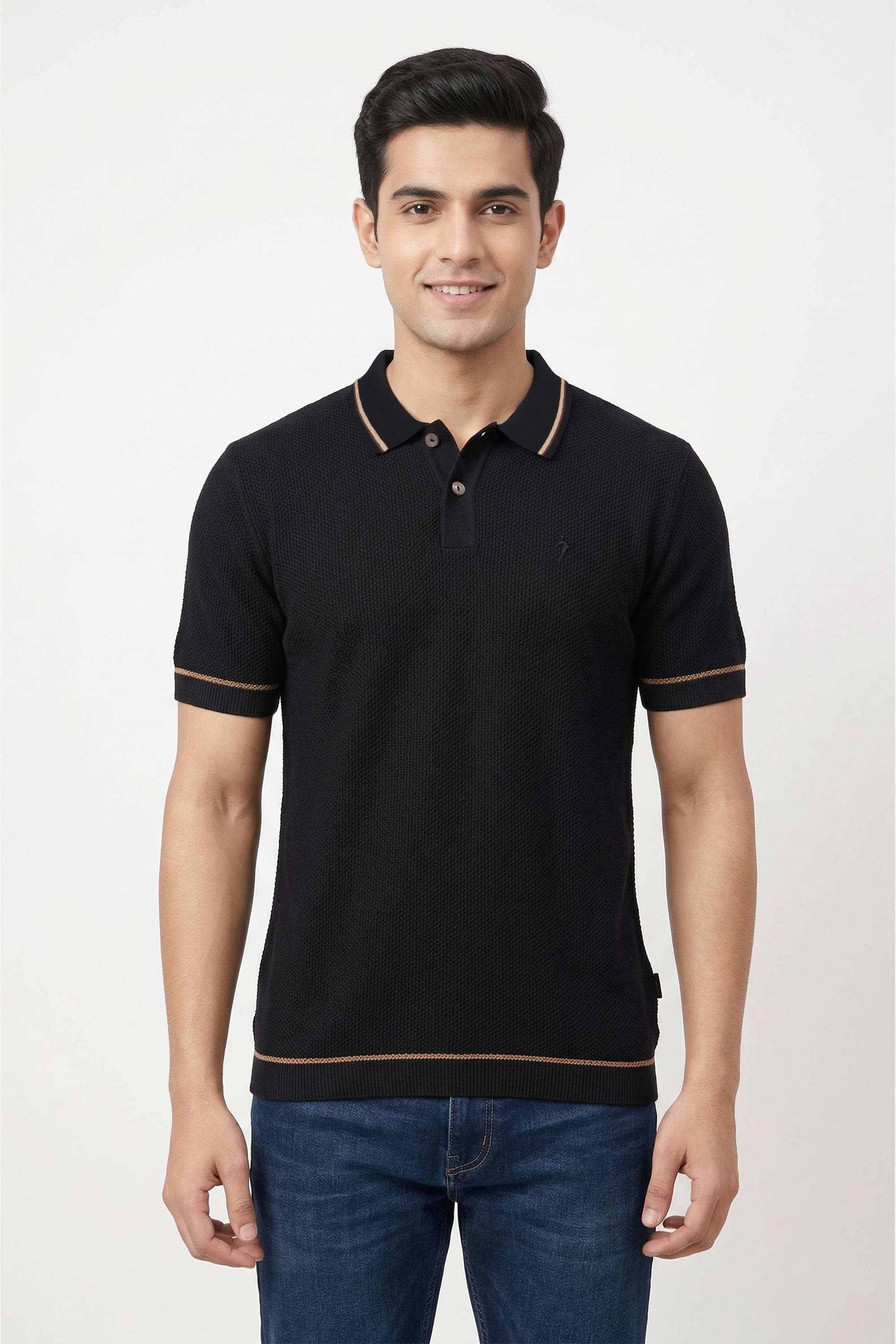 Solid-Cotton-Regular-Fit-Men-T-Shirt
