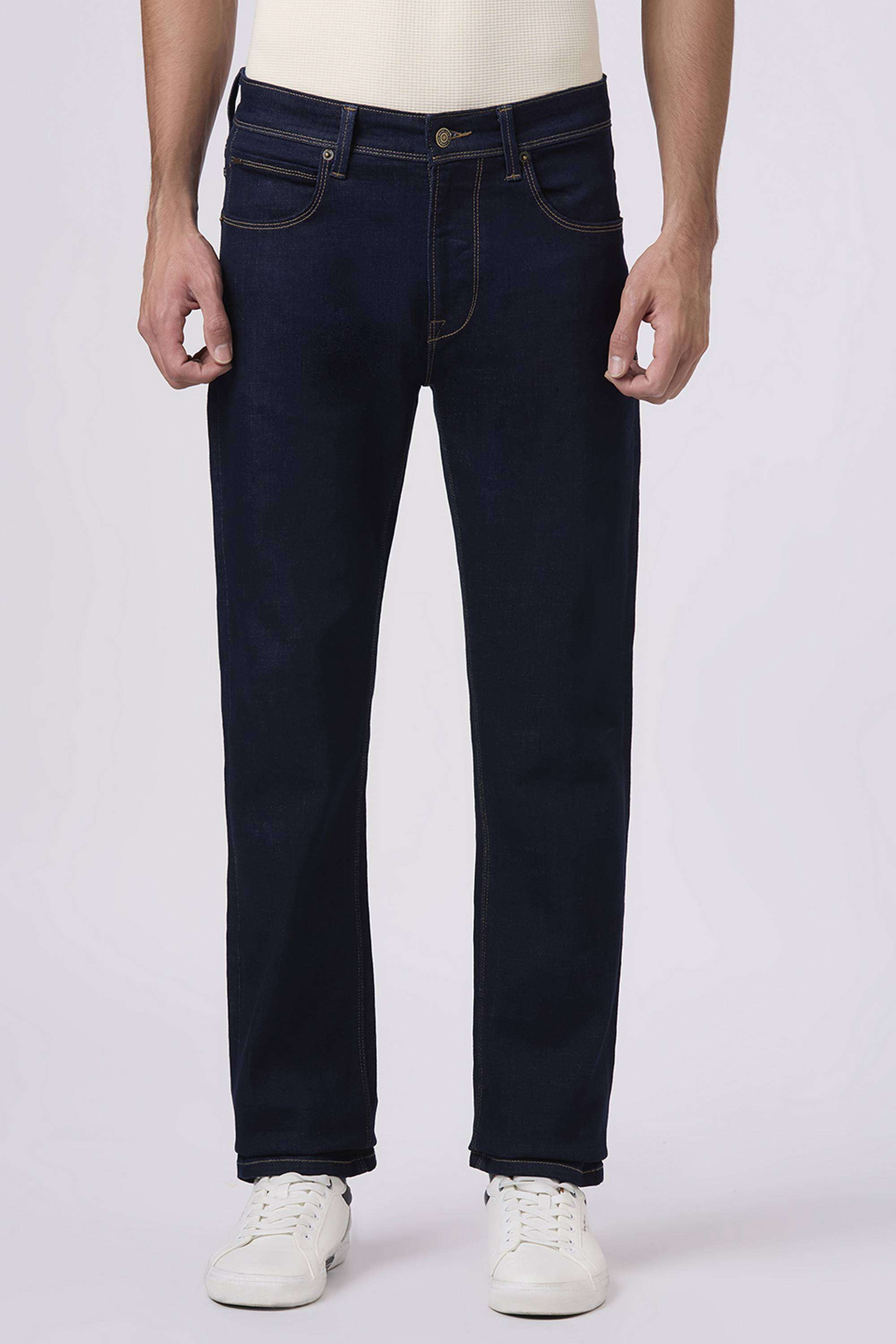 Solid-Poly-Cotton-Straight-Fit-Men-s-Jeans