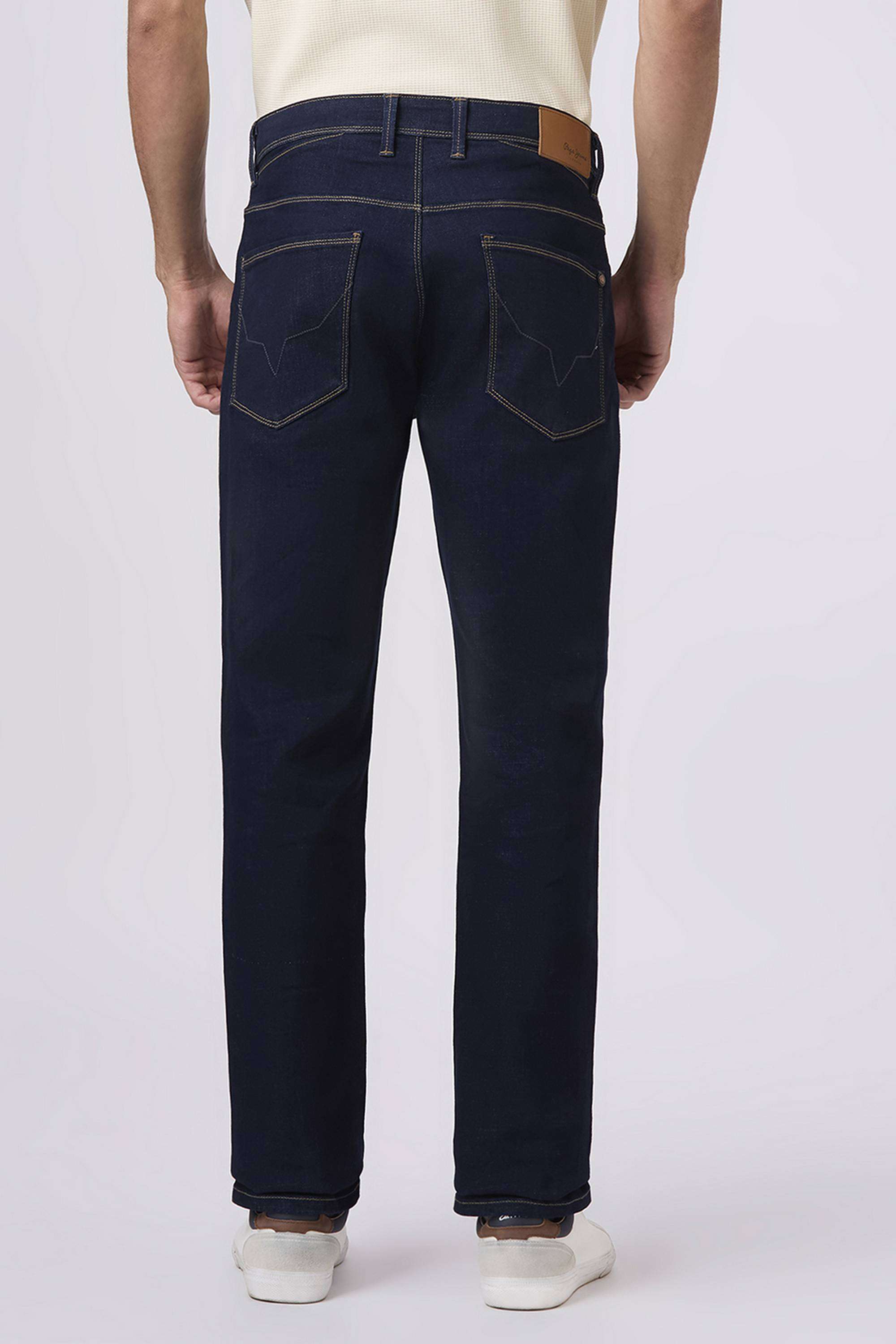 Solid-Poly-Cotton-Straight-Fit-Men-s-Jeans