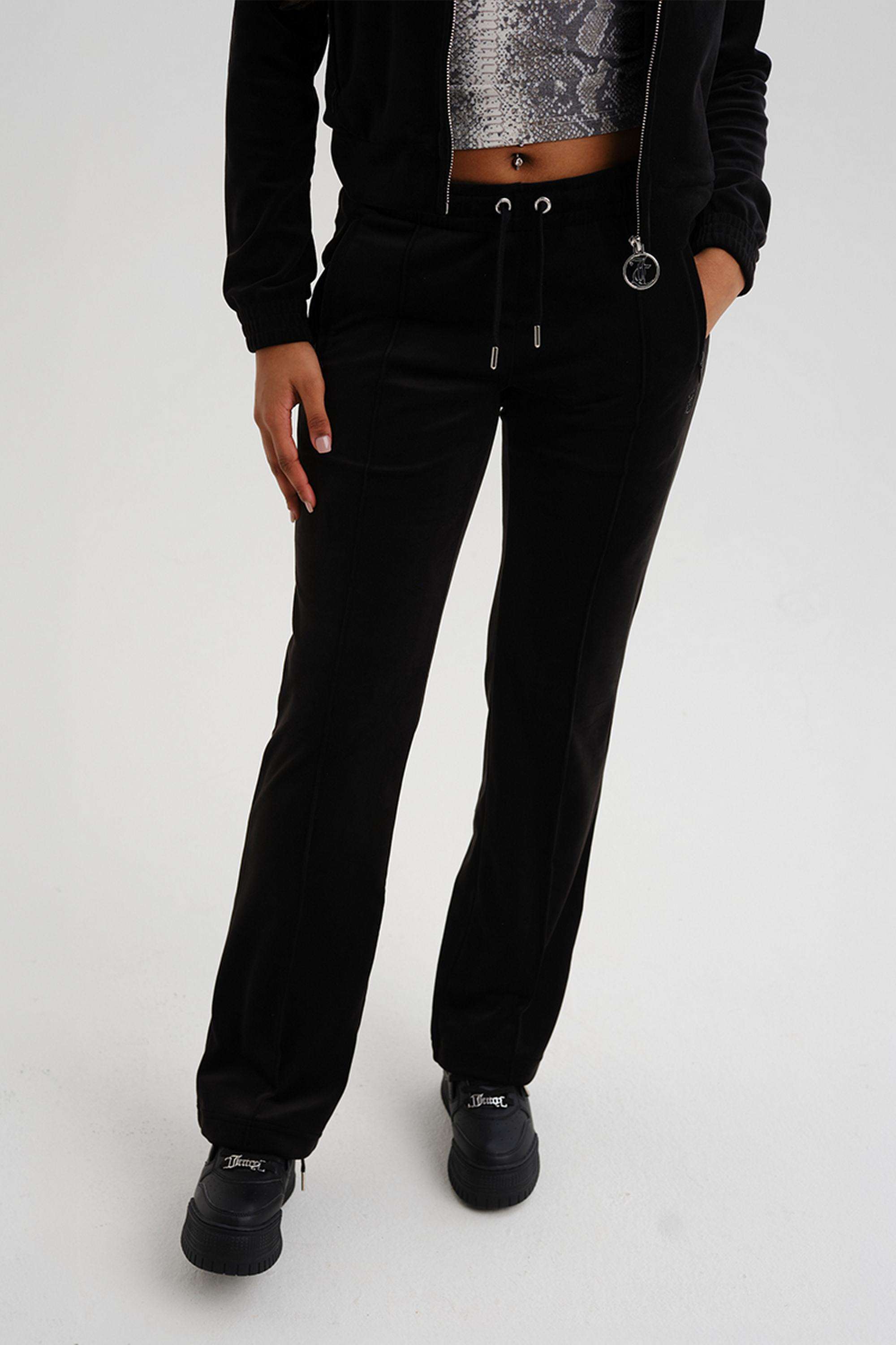 juicy couture Mid Rise Cotton Straight Fit Women's Track Pants-picture-15