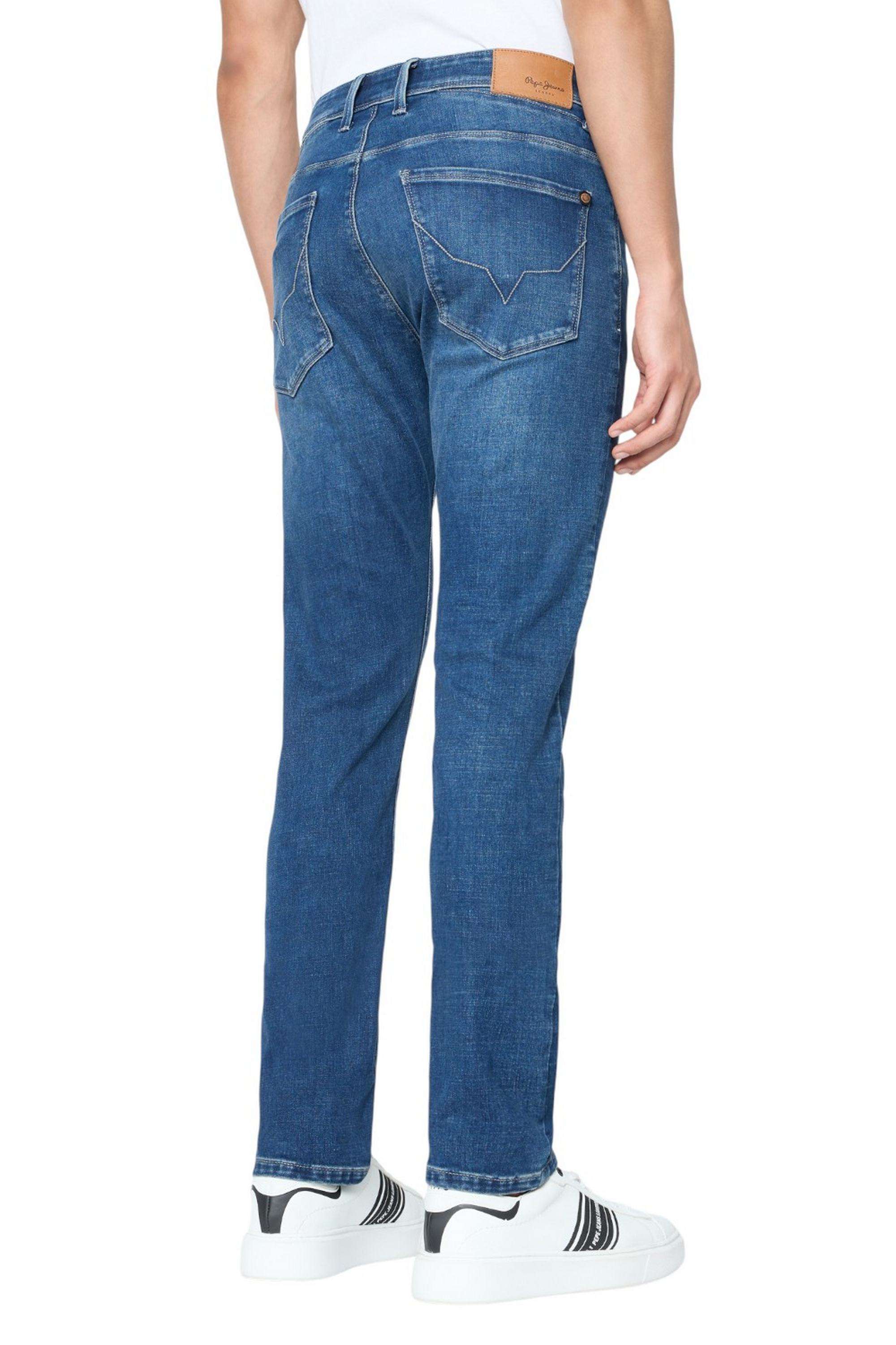 Solid-Polyester-Cotton-Slim-Fit-Men-s-Jeans