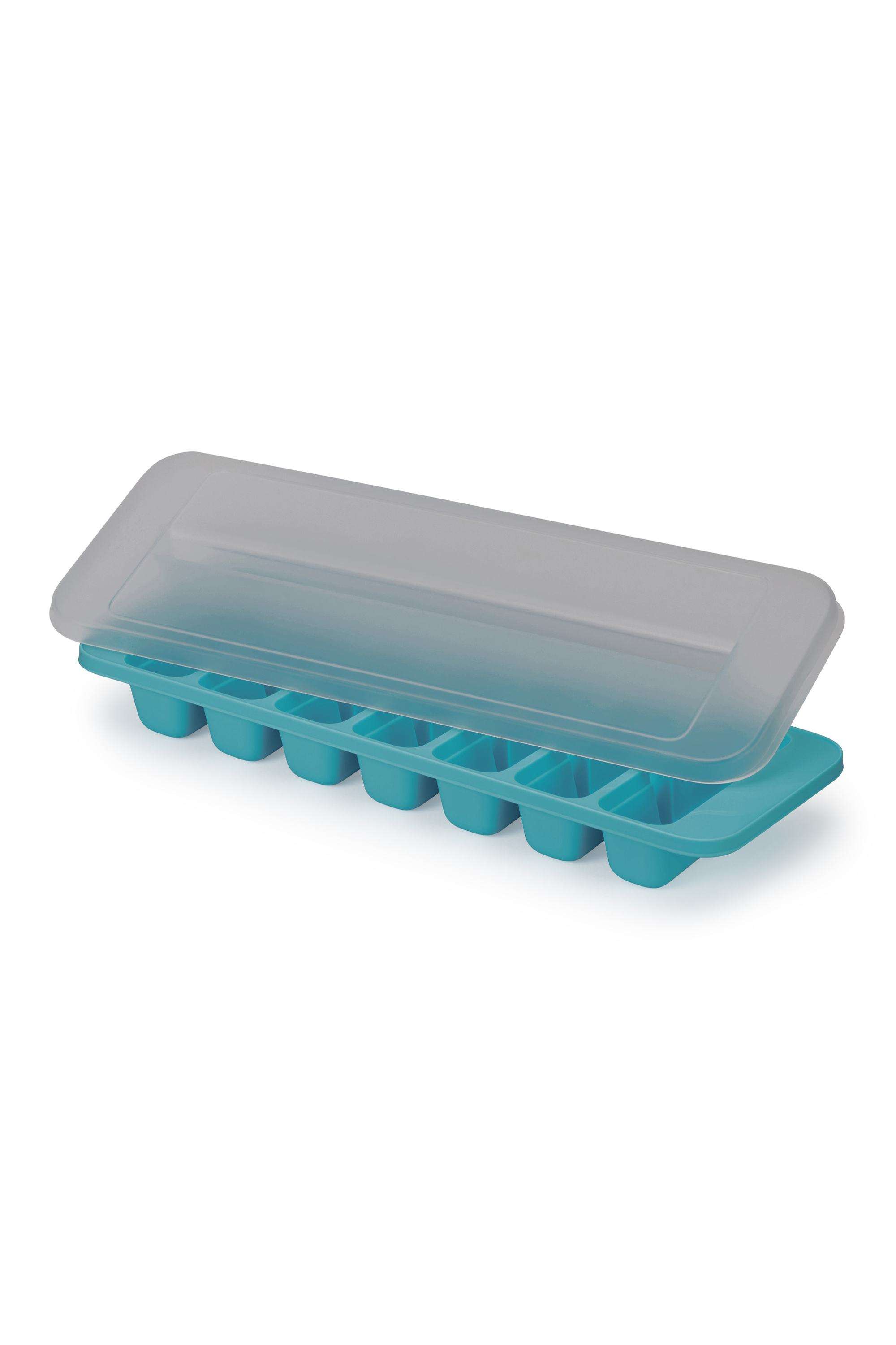 Premium-Ice-Cube-Tray---Stackable -Covered-Design-with-Linked-Cavities---Flow-Easy-Fill