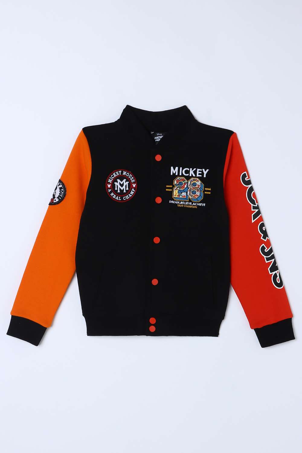 Character-Print-Blended-Fabric-High-Neck-Boys-Sweatshirt