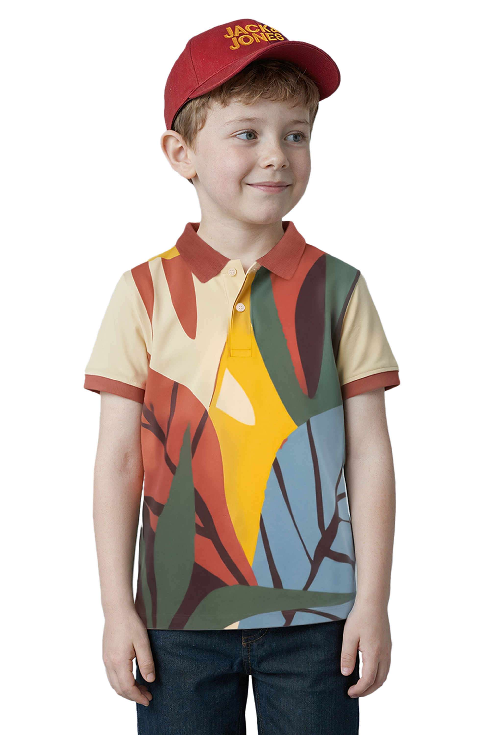 Placement-Print-Cotton-Polo-Boys-T-Shirt