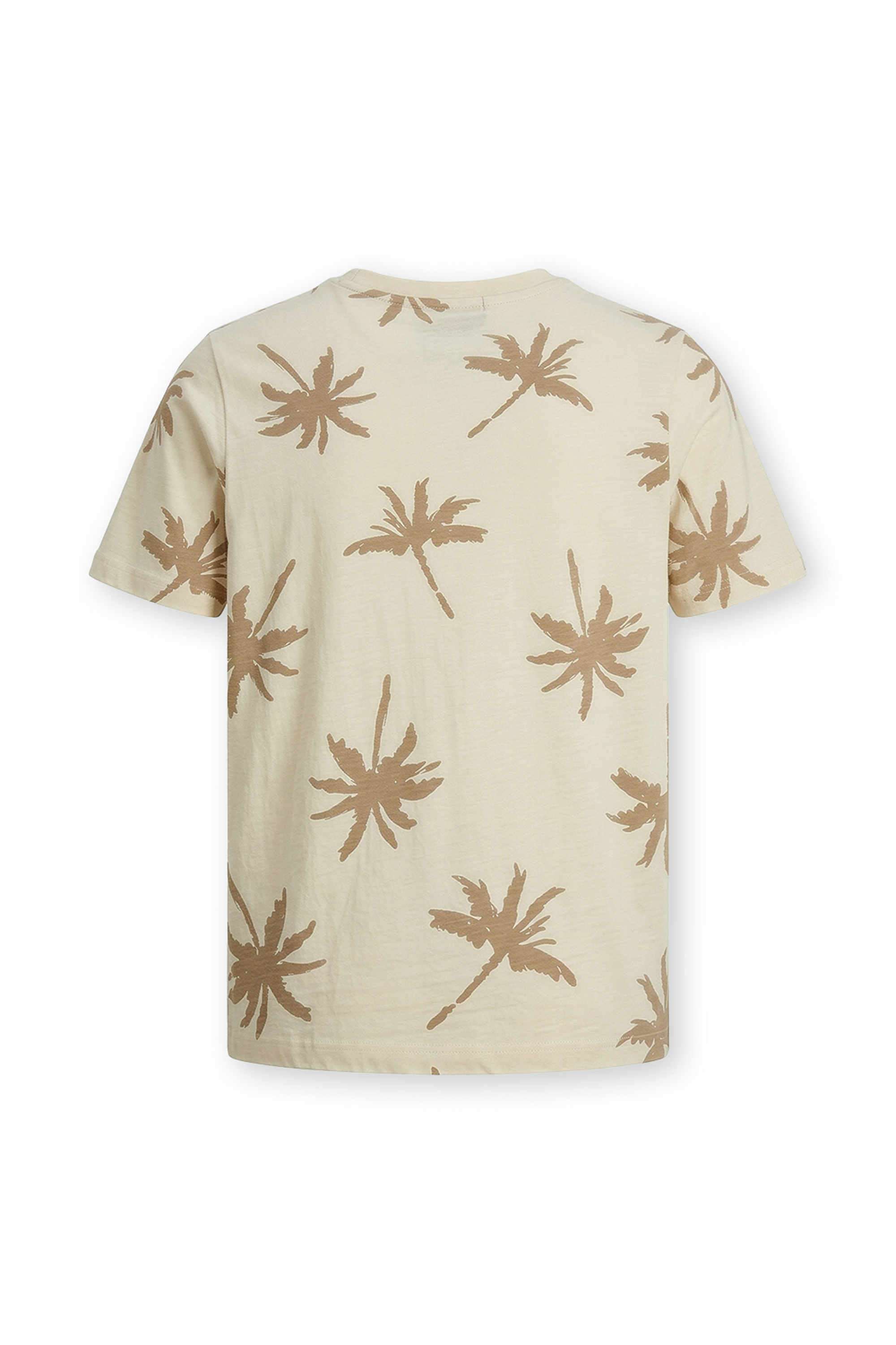 Floral-Blended-Fabric-Round-Neck-Boys-T-Shirt