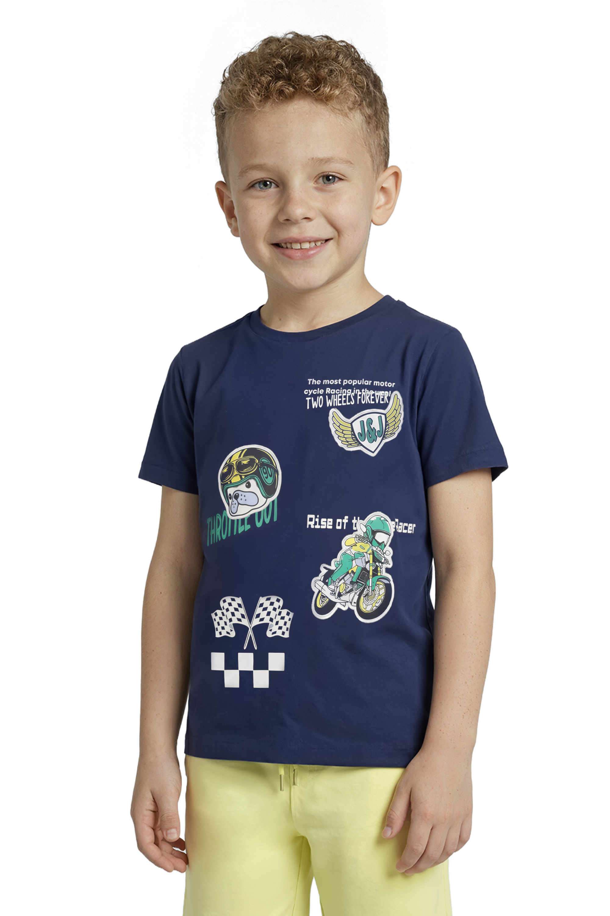 Embellished-Cotton-Round-Neck-Boys-T-Shirt
