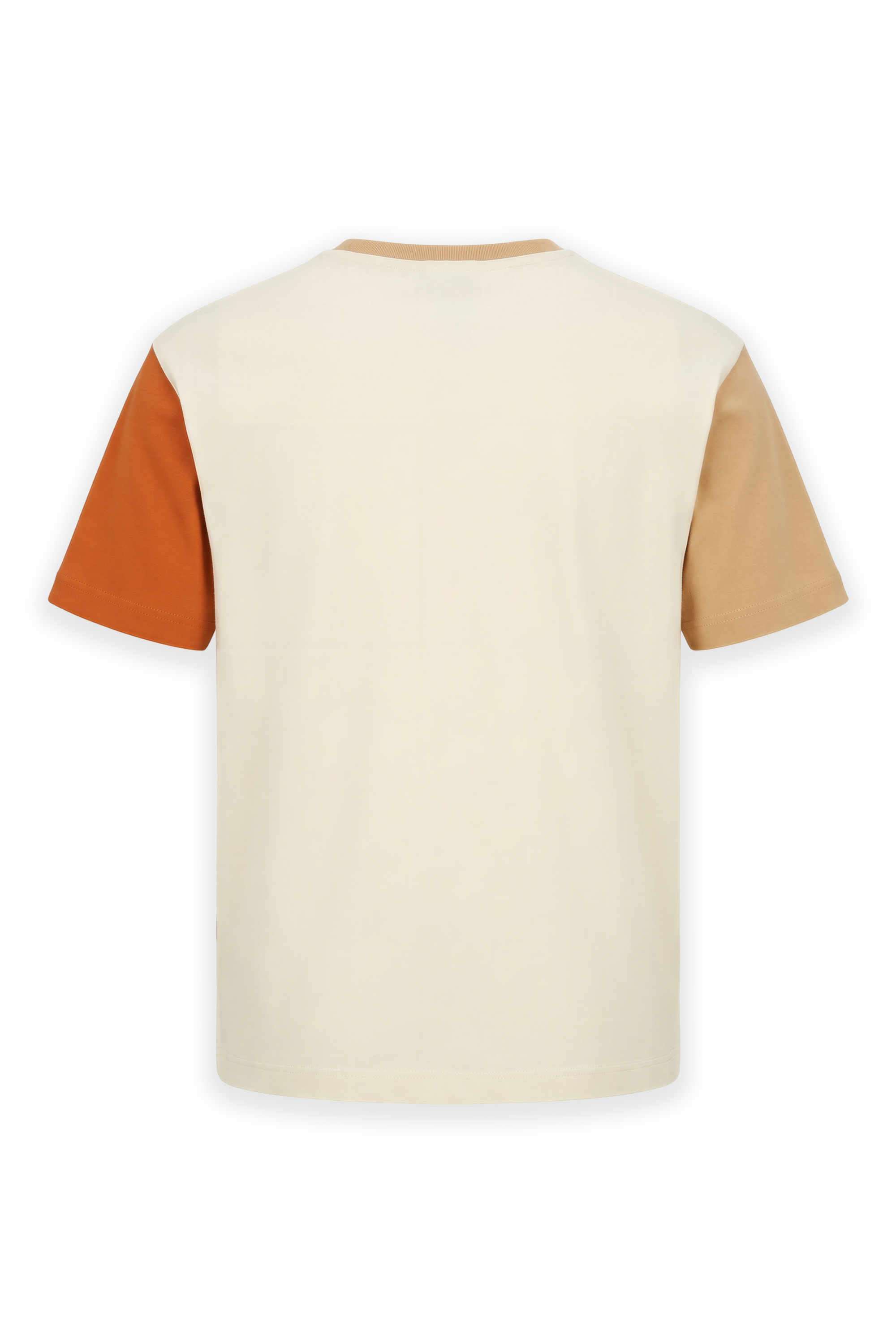 Graphic-Print-Blended-Fabric-Round-Neck-Boys-T-Shirt