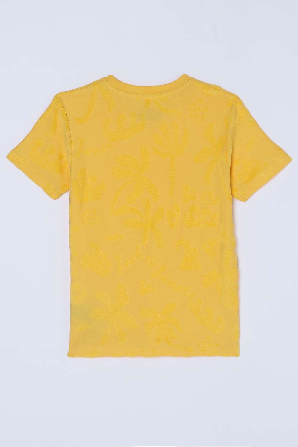 Solid-Blended-Fabric-Round-Neck-Boys-T-Shirt