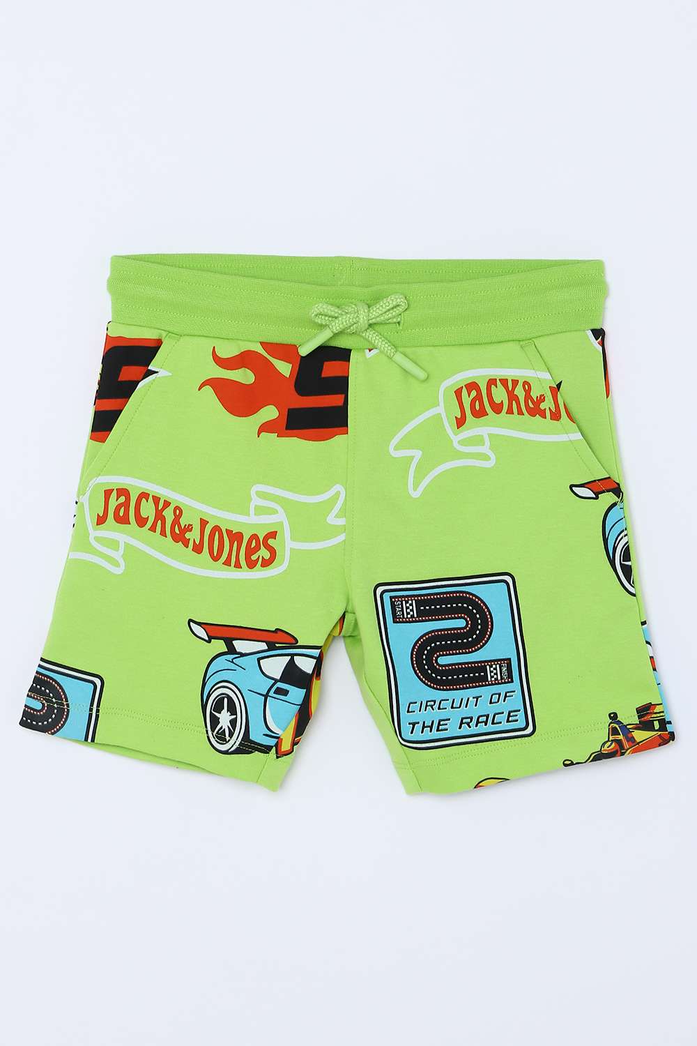 Character-Print-Blended-Fabric-Regular-Fit-Boys-Shorts