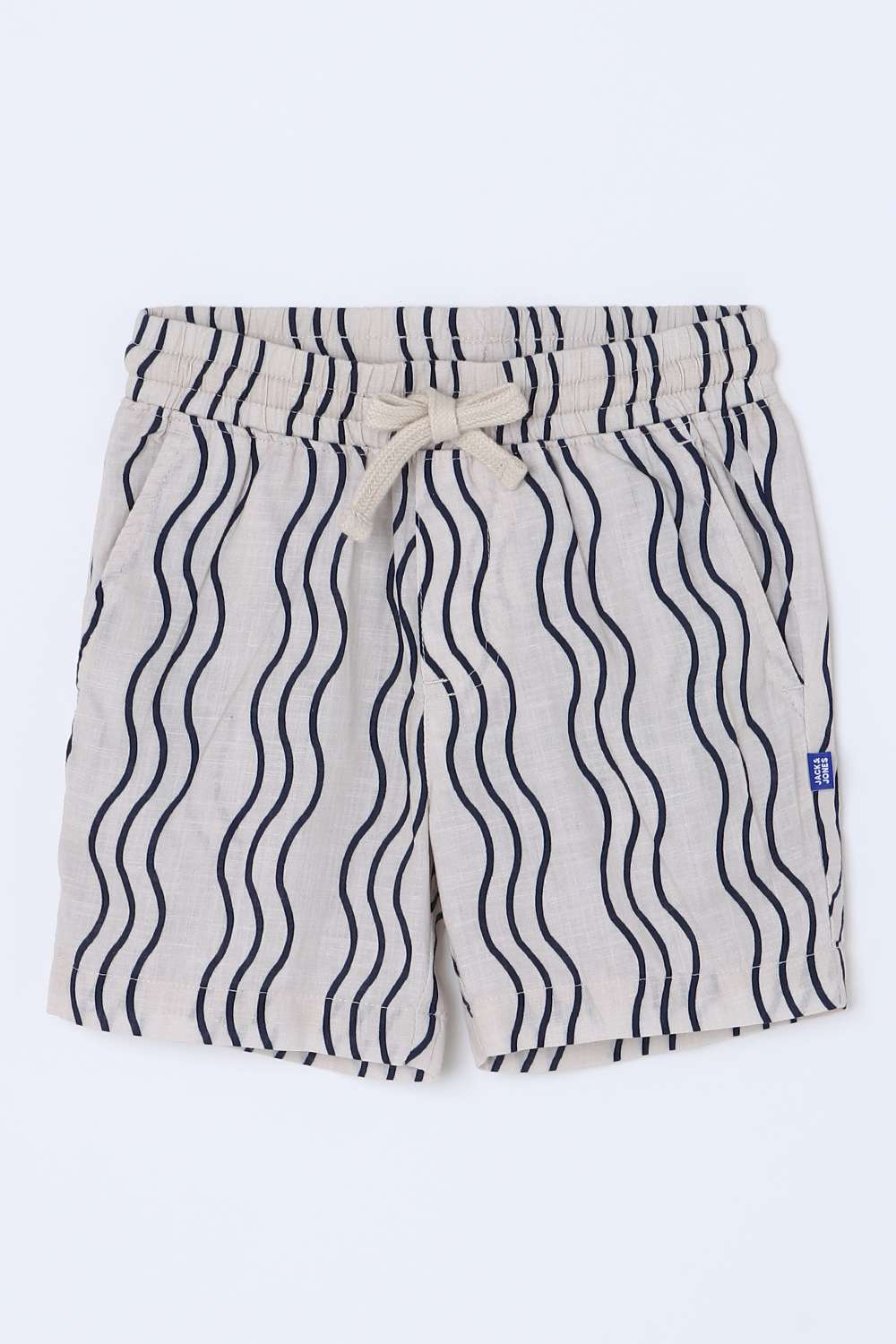 Stripes-Blended-Fabric-Regular-Fit-Boys-Shorts