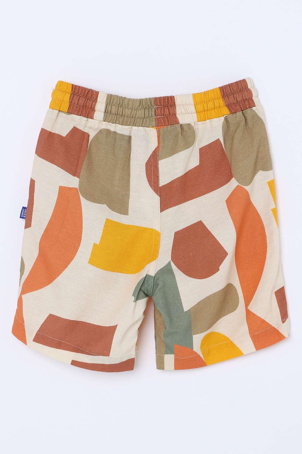 Geometric-Print-Blended-Fabric-Regular-Fit-Boys-Shorts